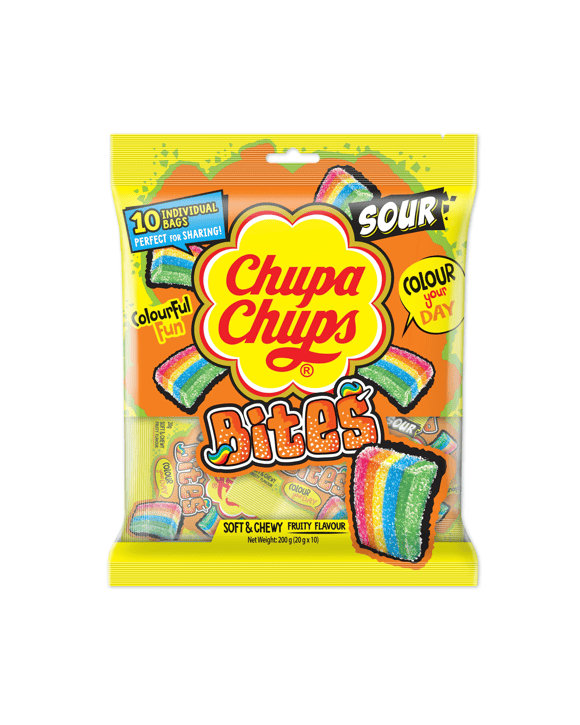 Chupa Chups 10 Pack Sour Bites 200g