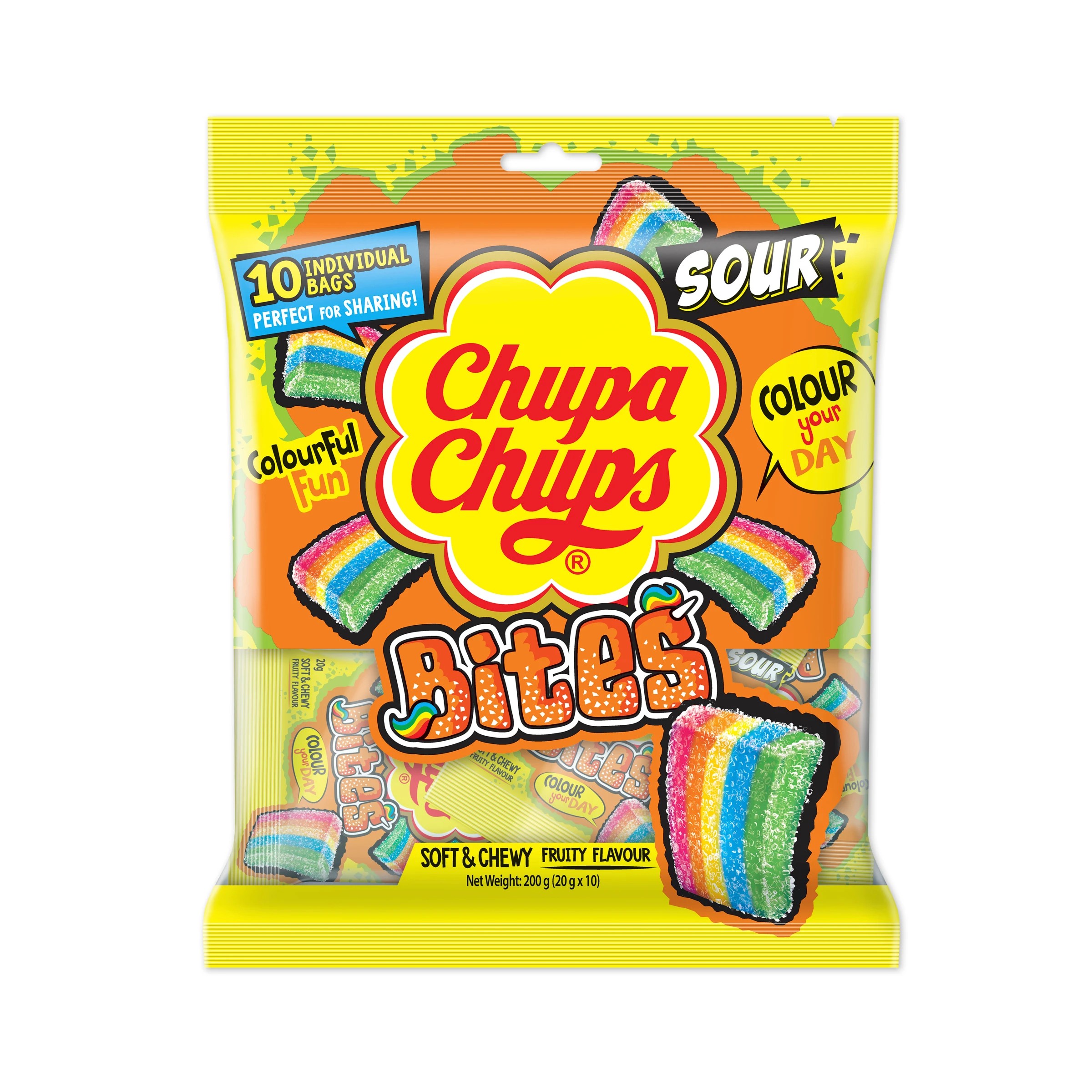 1 Chupa Chups 10 Pack Sour Bites 200g, 1 of 3