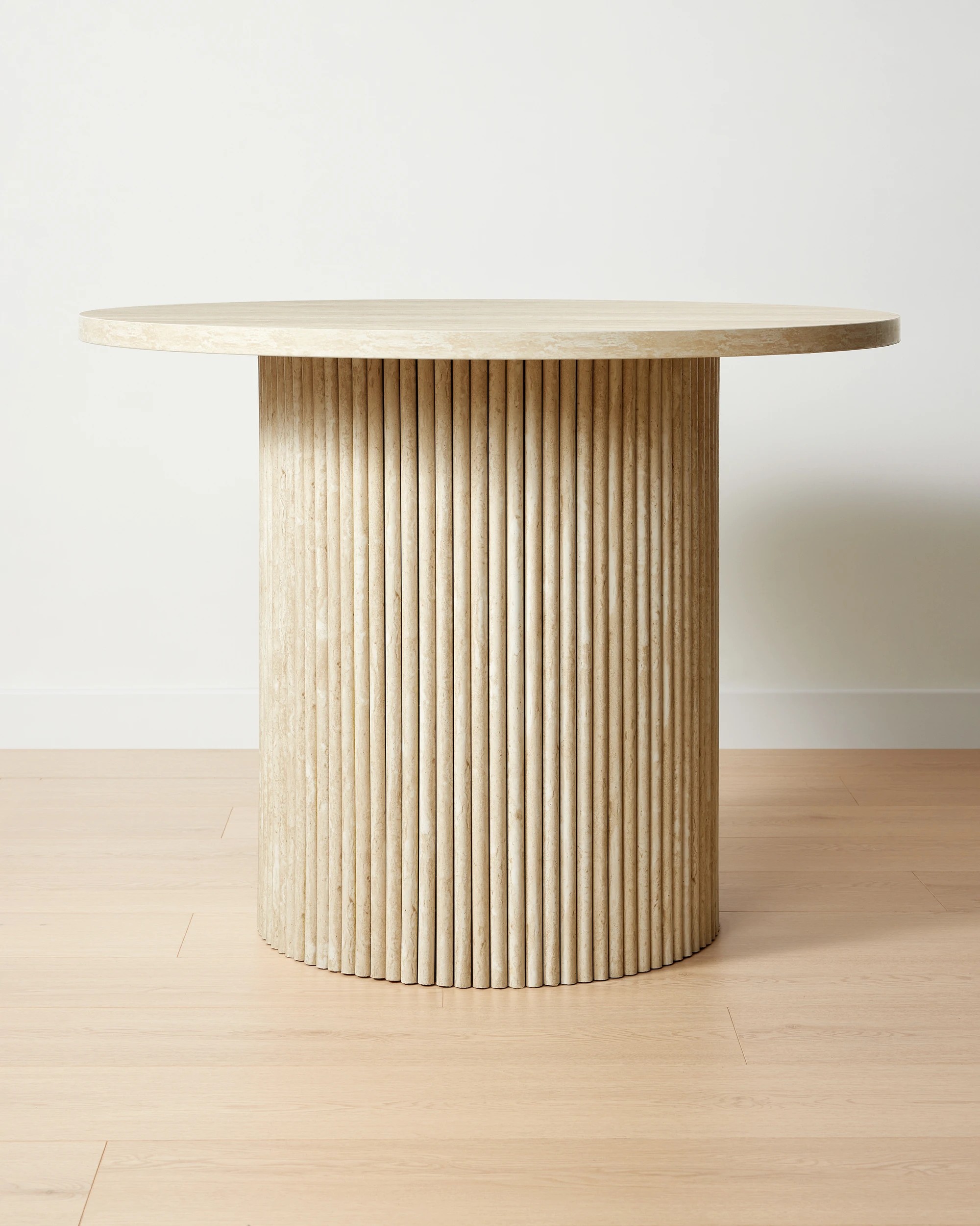 3 Ryan Travertine Look Dining Table, 3 of 6