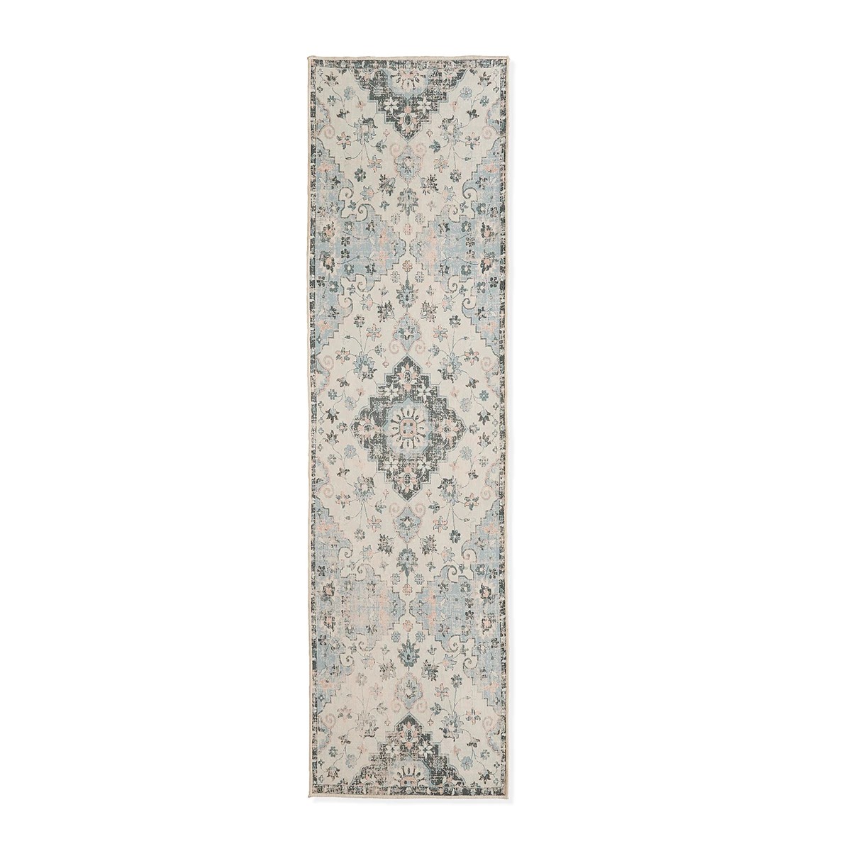 6 Inaya Washable Runner - Blue - 300cm x 80cm, 6 of 8