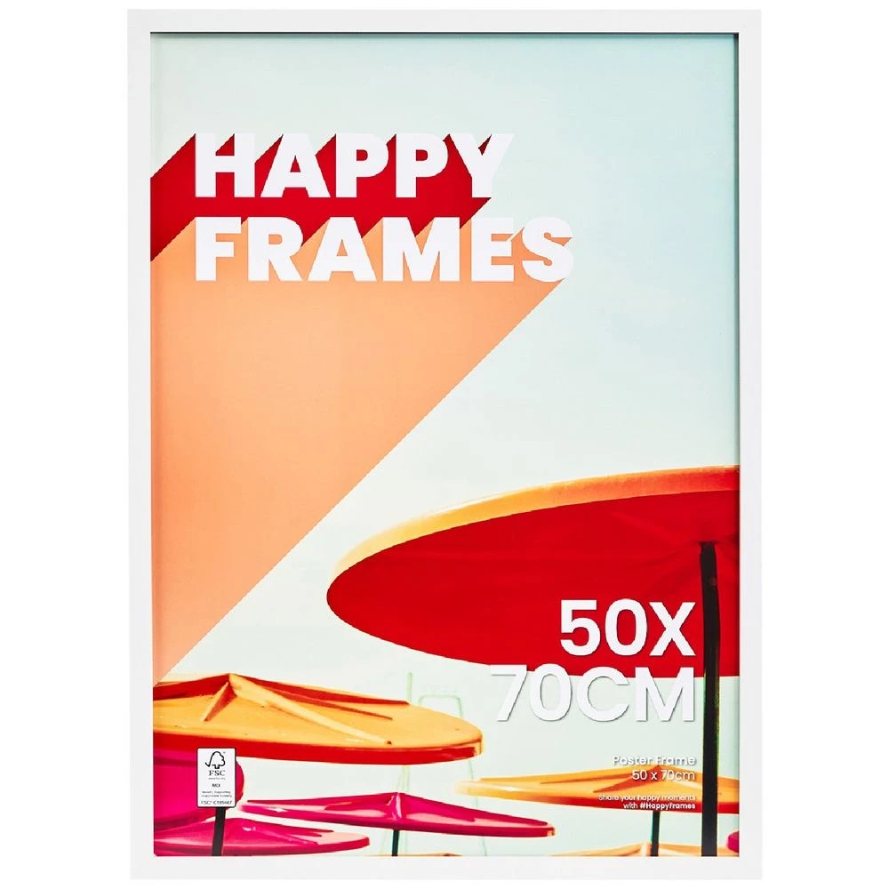1 Happy Frames 50 x 70CM Poster Frame White, 1 of 4