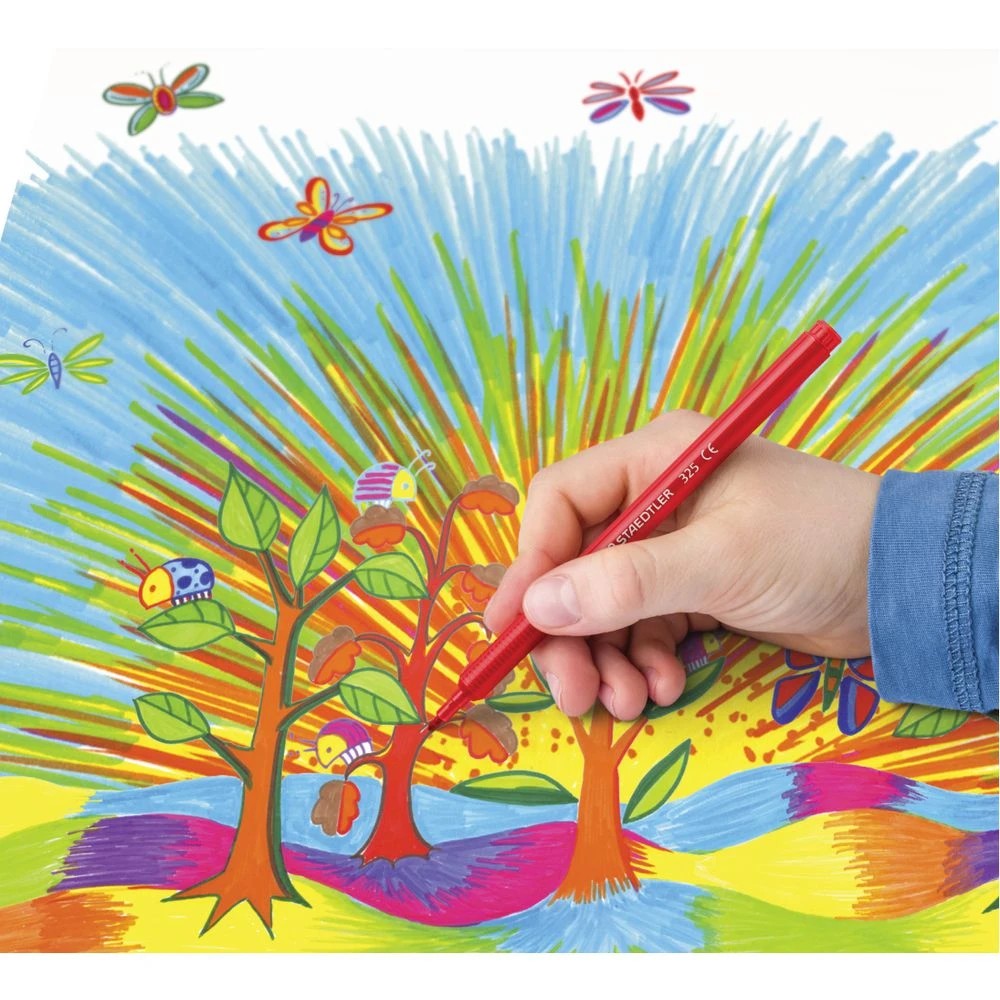 6 Staedtler Noris Fibre-Tip Pens Assorted 144 Class Pack, 6 of 6