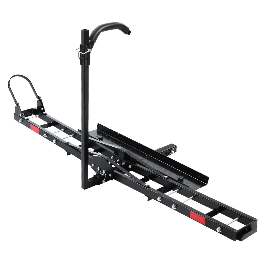 3 Giantz Motorcycle Carrier Rack Ramp, 2" Towbar Adjustable Height - Black, 3 of 7