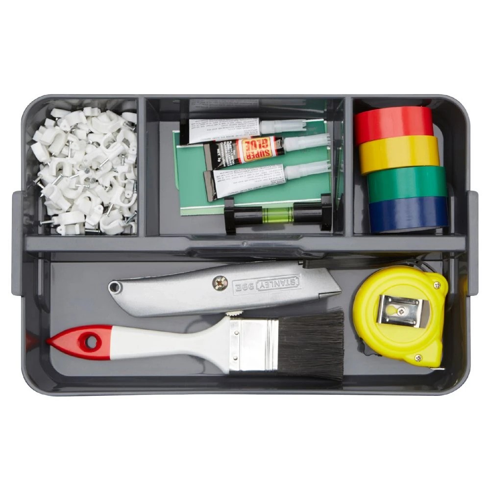 5 Ezy Storage 8L Sort It Storage Container Transparent Grey, 5 of 10