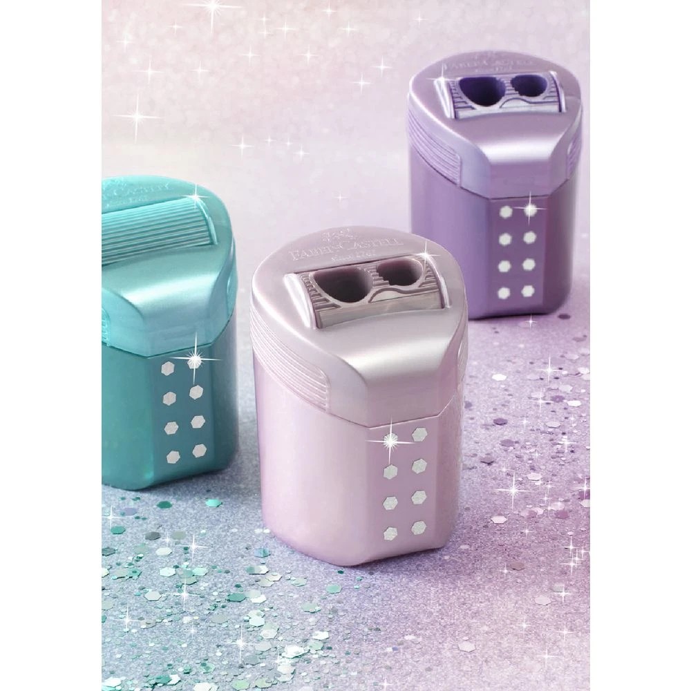 8 Faber-Castell 2 Hole Sharpener with RollOn Box Sparkle, 8 of 8