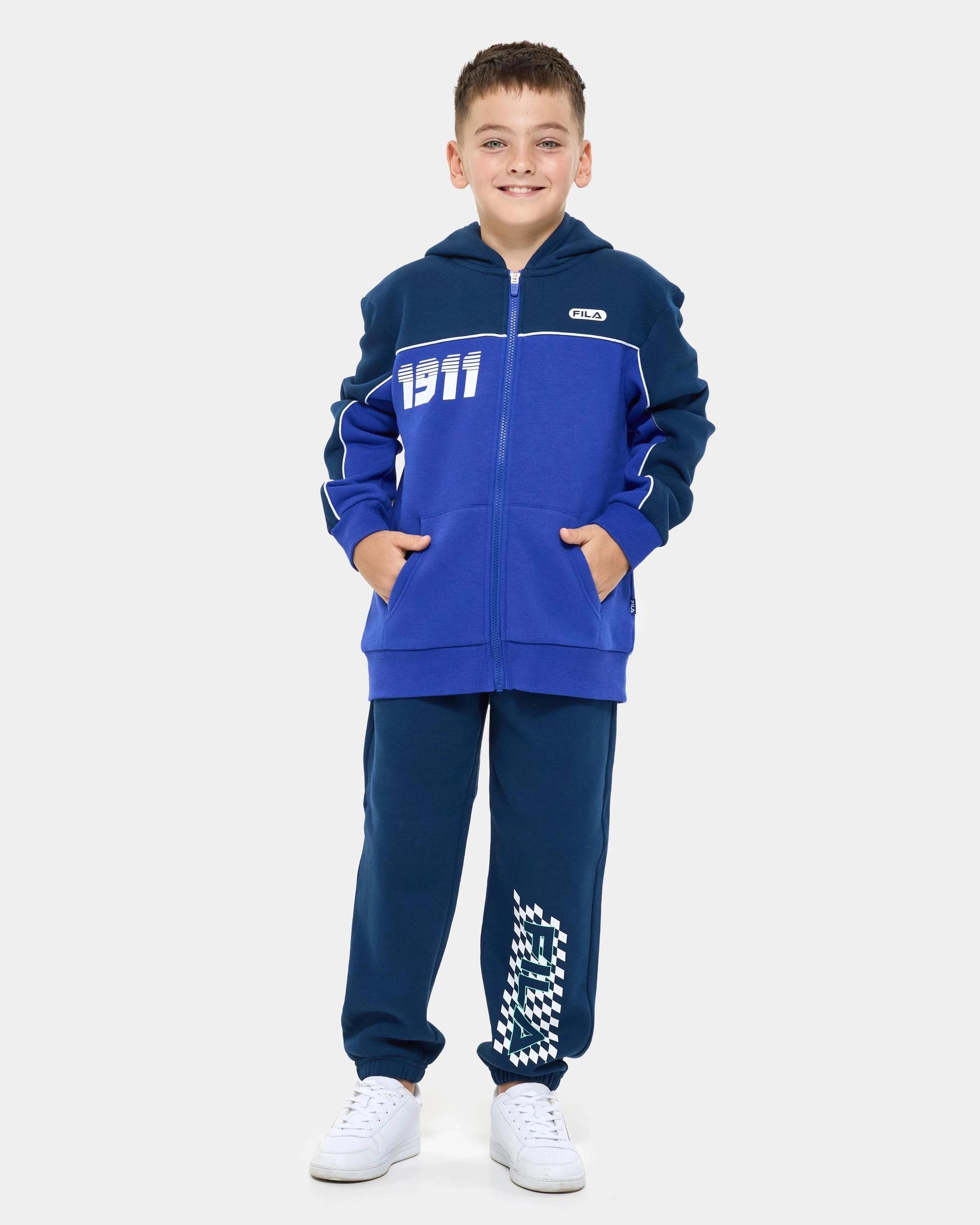 2 Fila Hunter Zip Thru Hoodie BLUE, 2 of 7