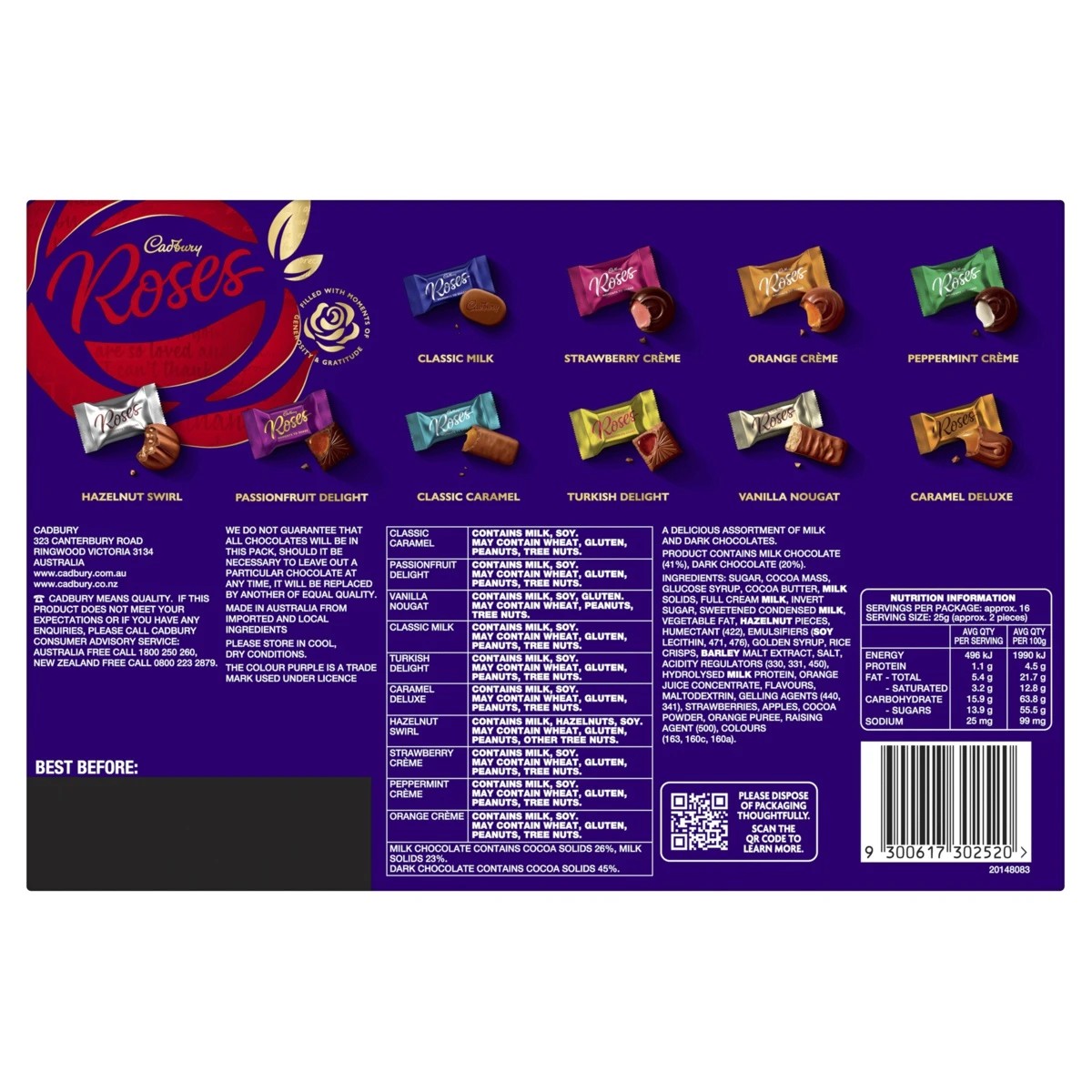 3 Cadbury Roses 420g, 3 of 5