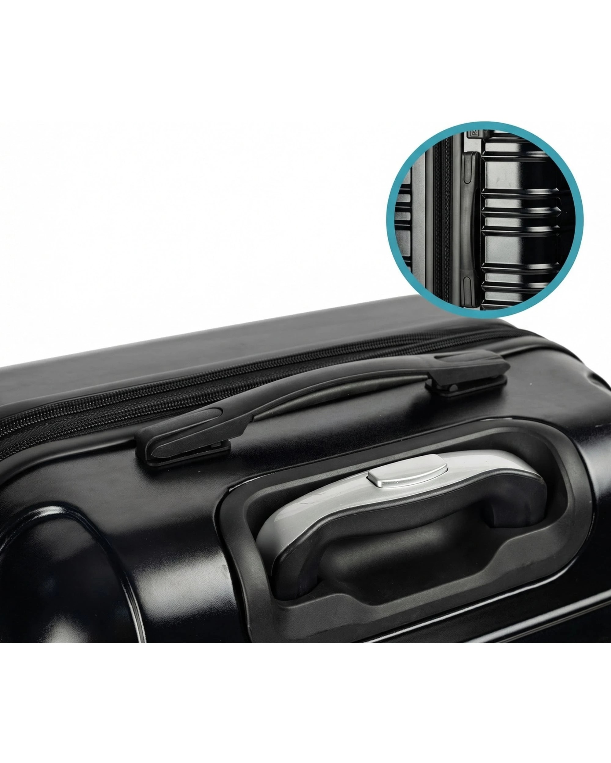 5 Olympus Noctis Suitcase 24in Hard Shell ABS+PC - Stygian Black - Black, 5 of 7