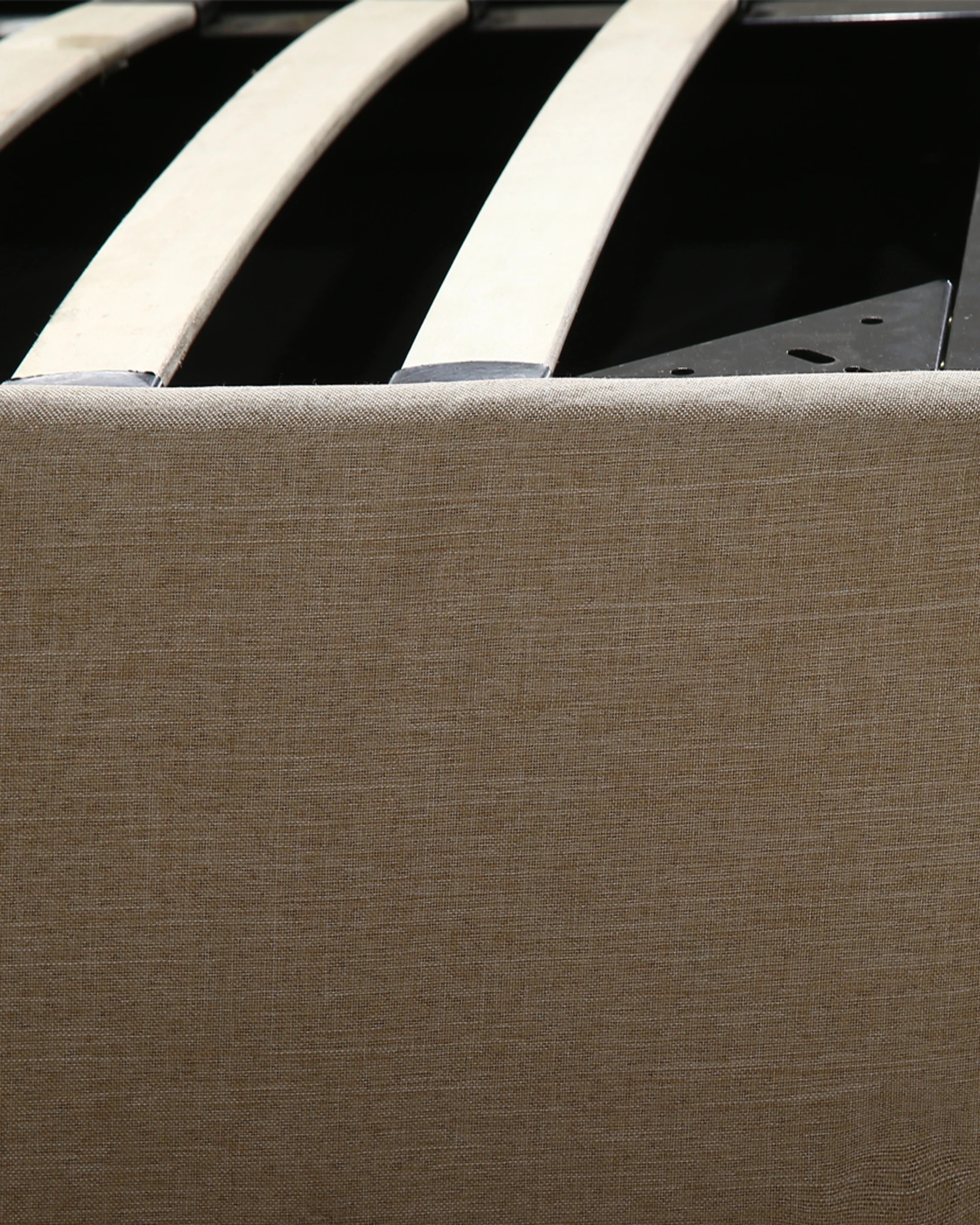 5 Levede Fabric Queen Bed Frame - Beige, 5 of 7