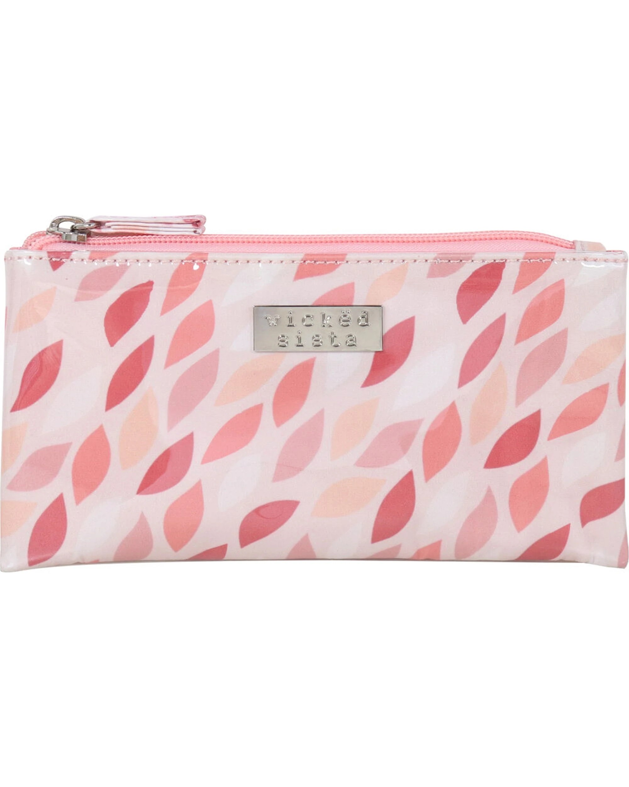 2 Wicked Sista 2PK Leaves Small Flat Purse Makeup Pouch 20x10cm - Pattern, 2 of 2