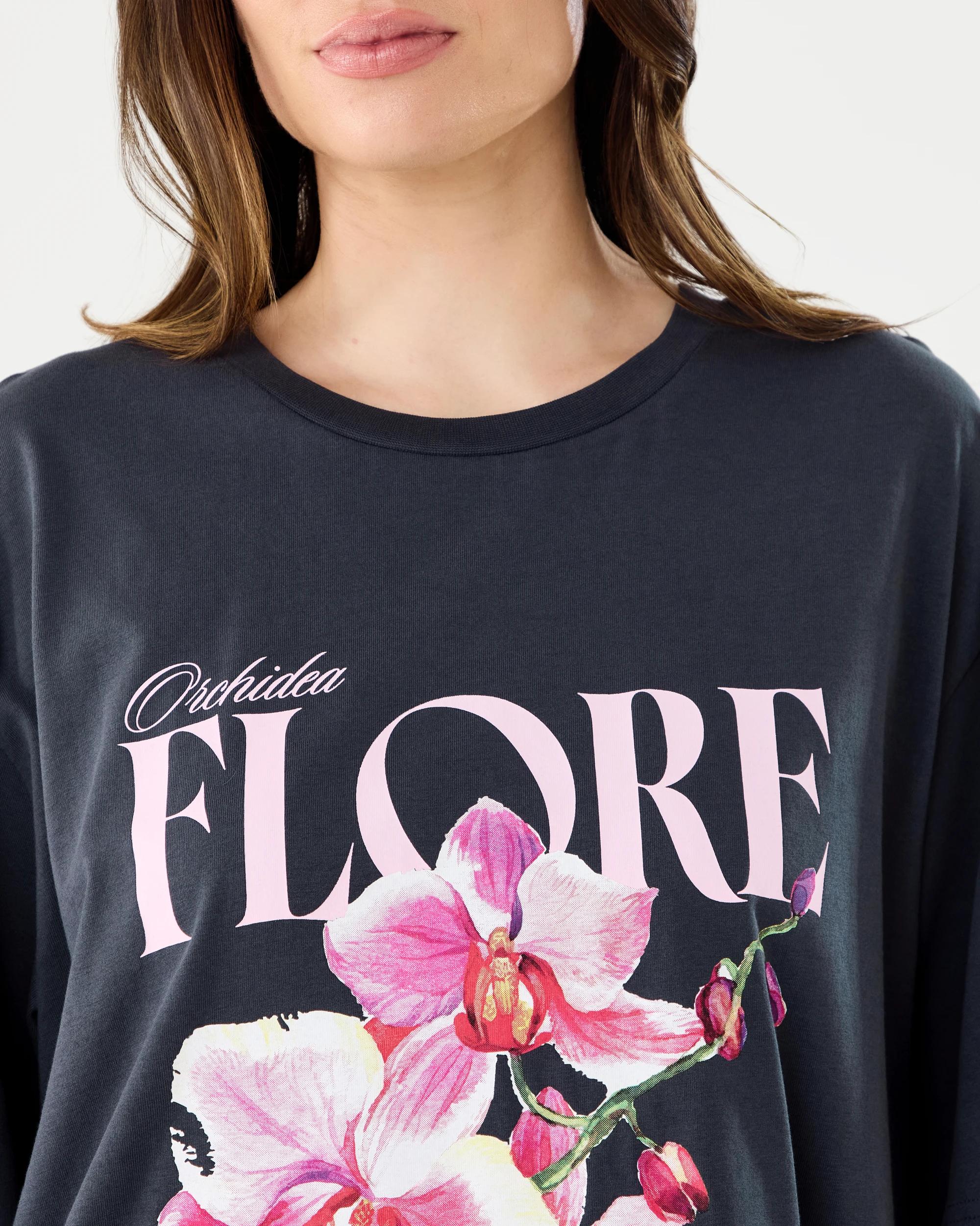 5 Short Sleeve Oversized Chopped Print T-shirt Fiore, 5 of 6
