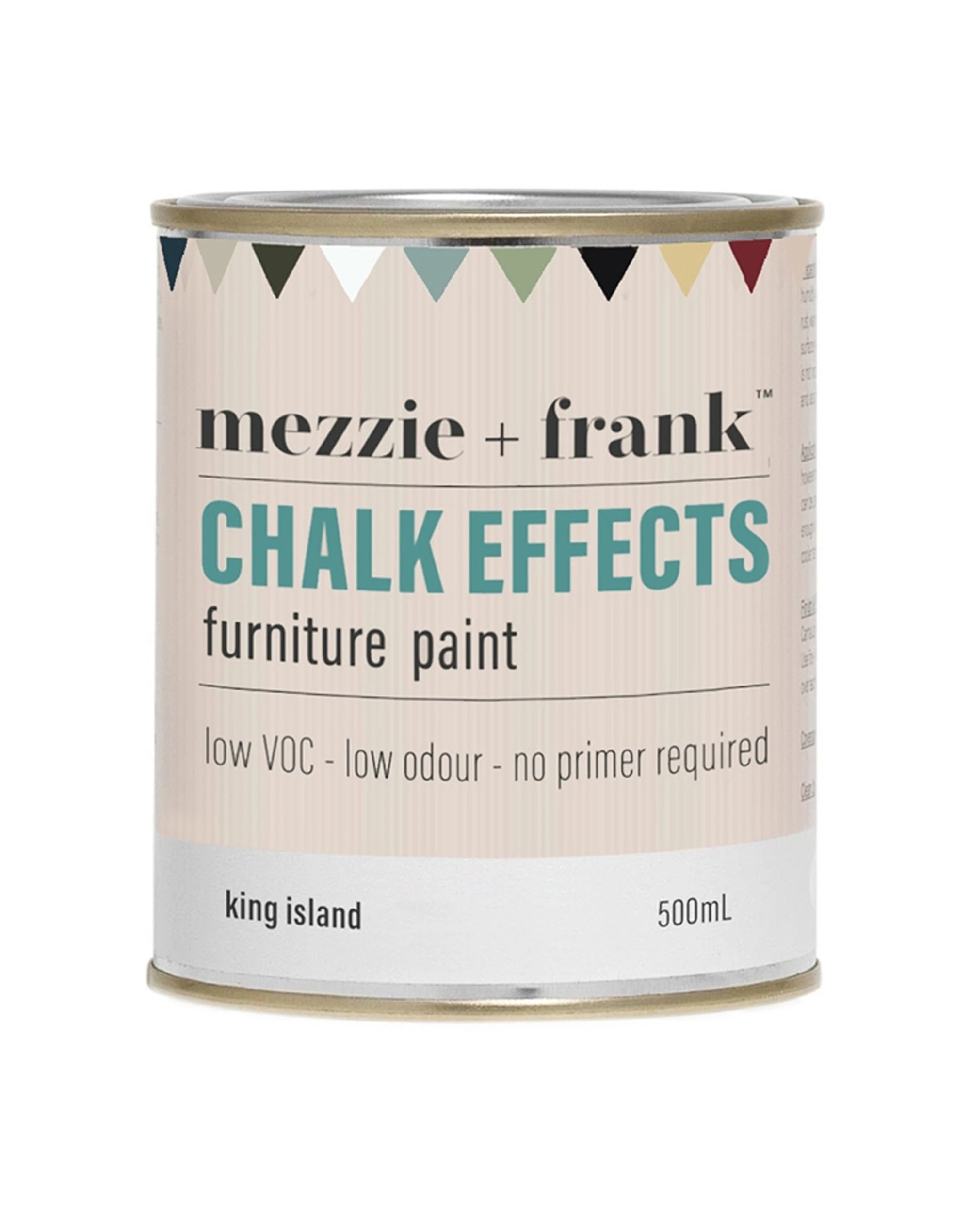 1 Mezzie+Frank Chalk Effect 0.5L Interior Water Based Furniture Paint King Island - Natural, 1 of 6