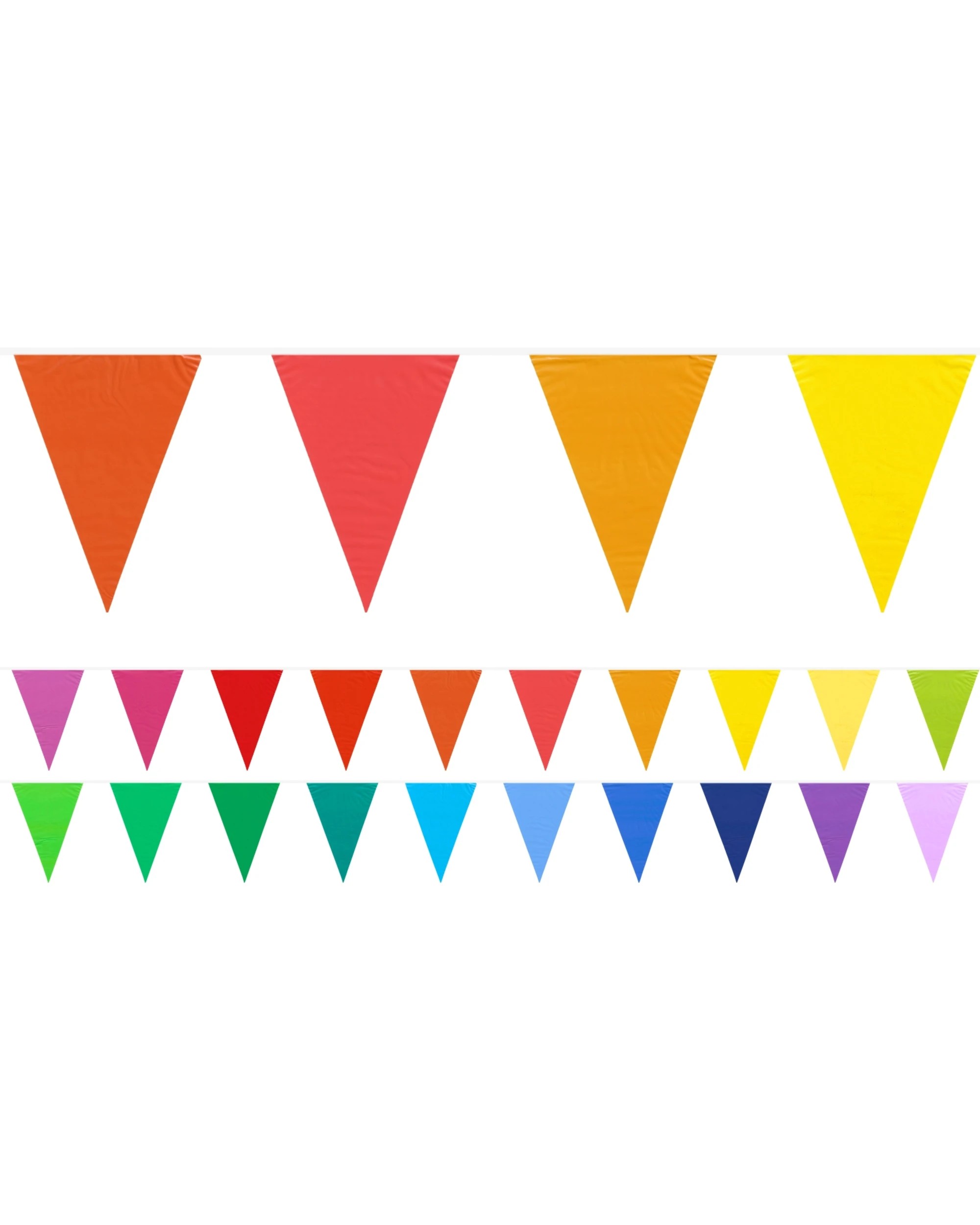 1 Partyrama Rainbow Gradient Plastic Flag Banner 10m, 1 of 2