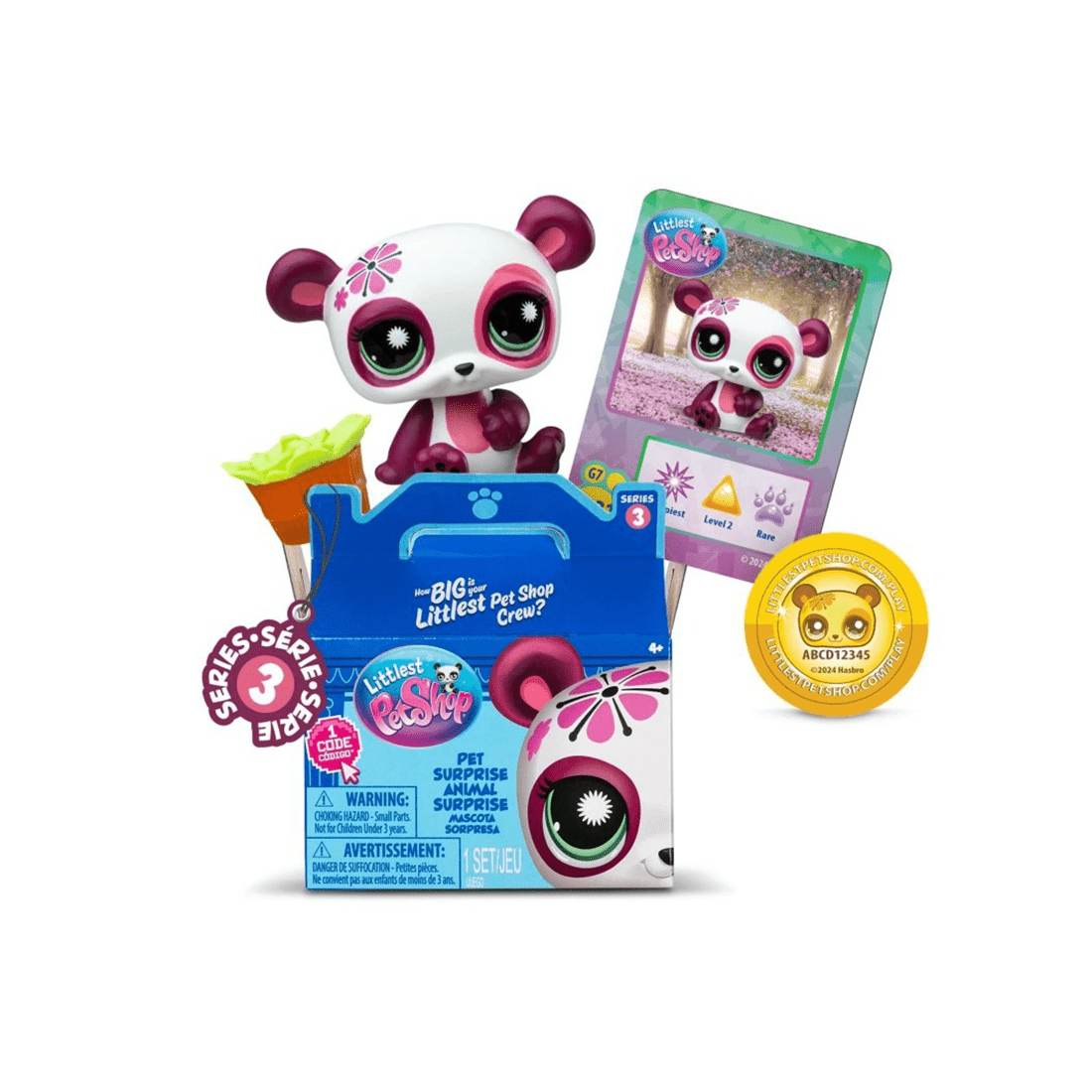 1 Basic Fun! Littlest Pet Shop Surprise Singles Series 3 Blind Box, 1 of 5