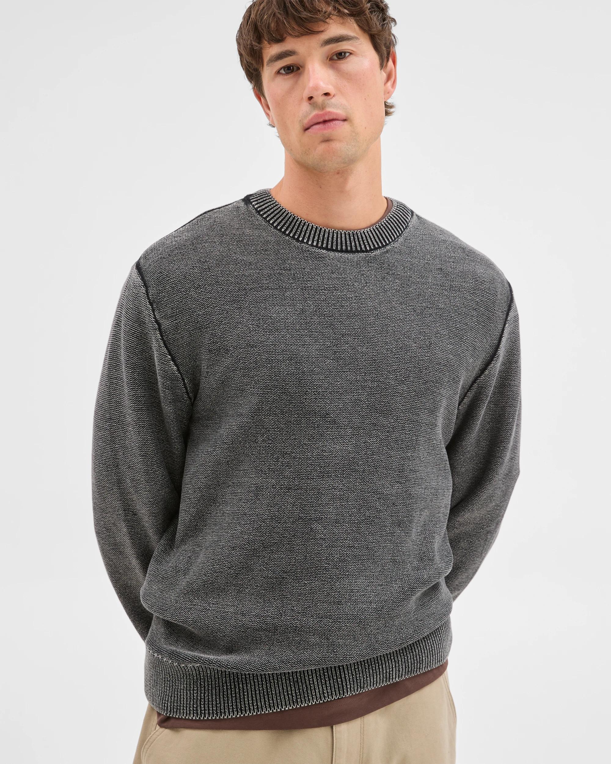 2 Commons Australian Cotton Oversized Knit Jumper WORN BLACK, 2 of 5