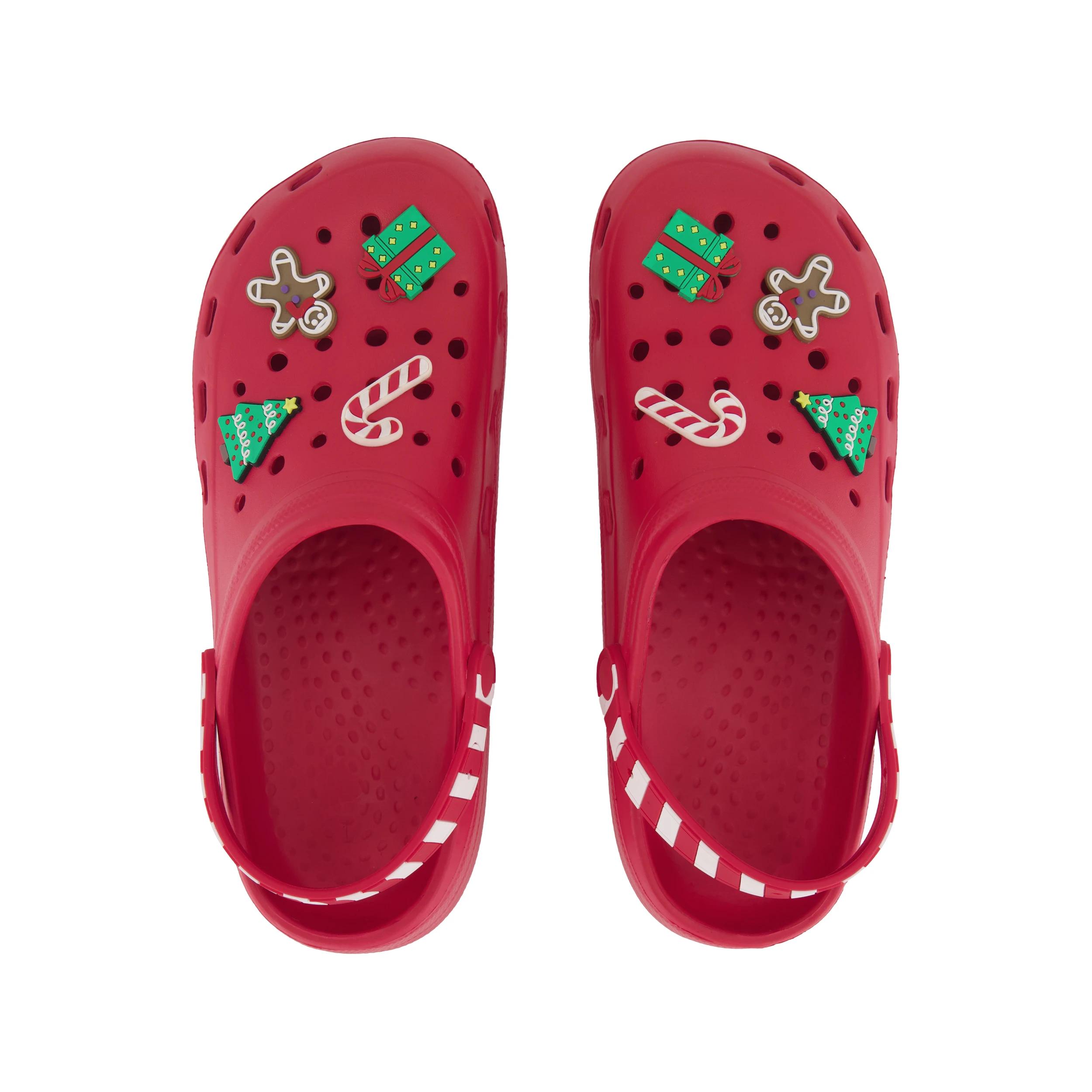 3 Christmas Novelty Clogs RED, 3 of 4