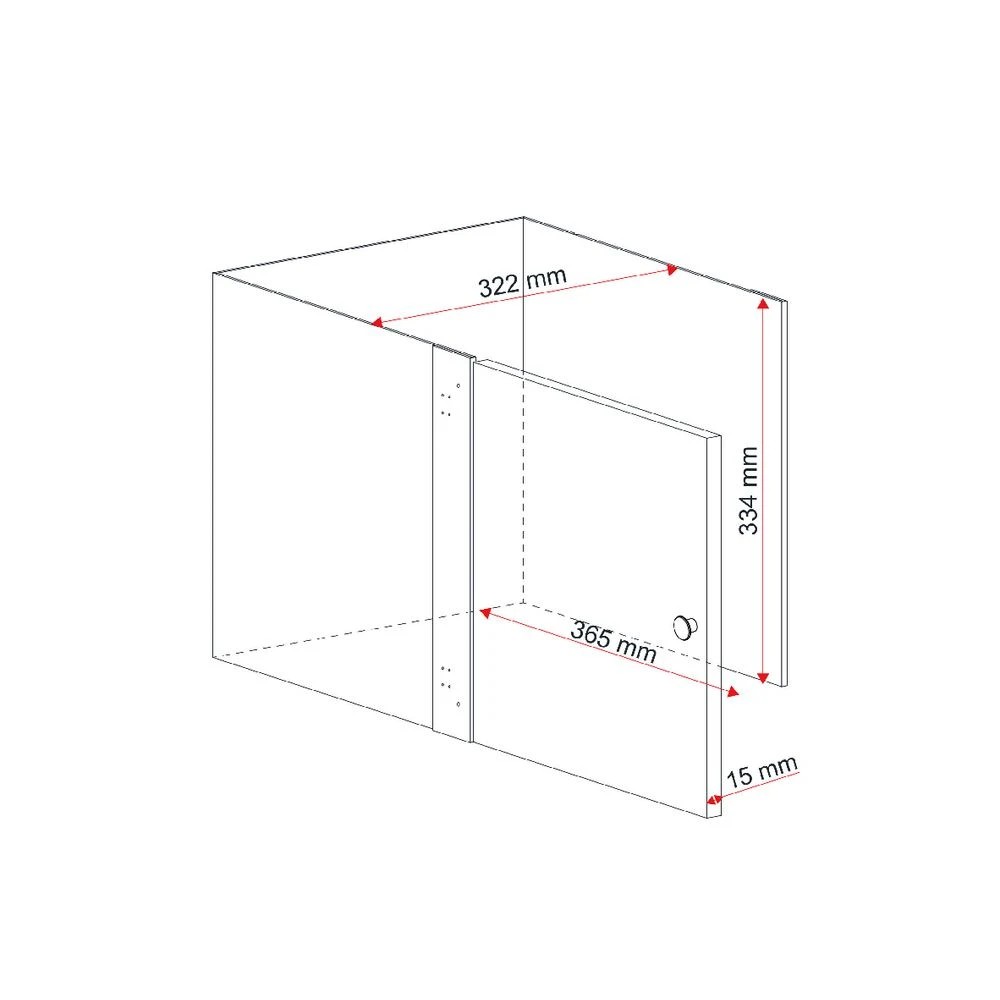 8 Horsen Cube Insert With Door White Storage Cubes & Containers, 8 of 8