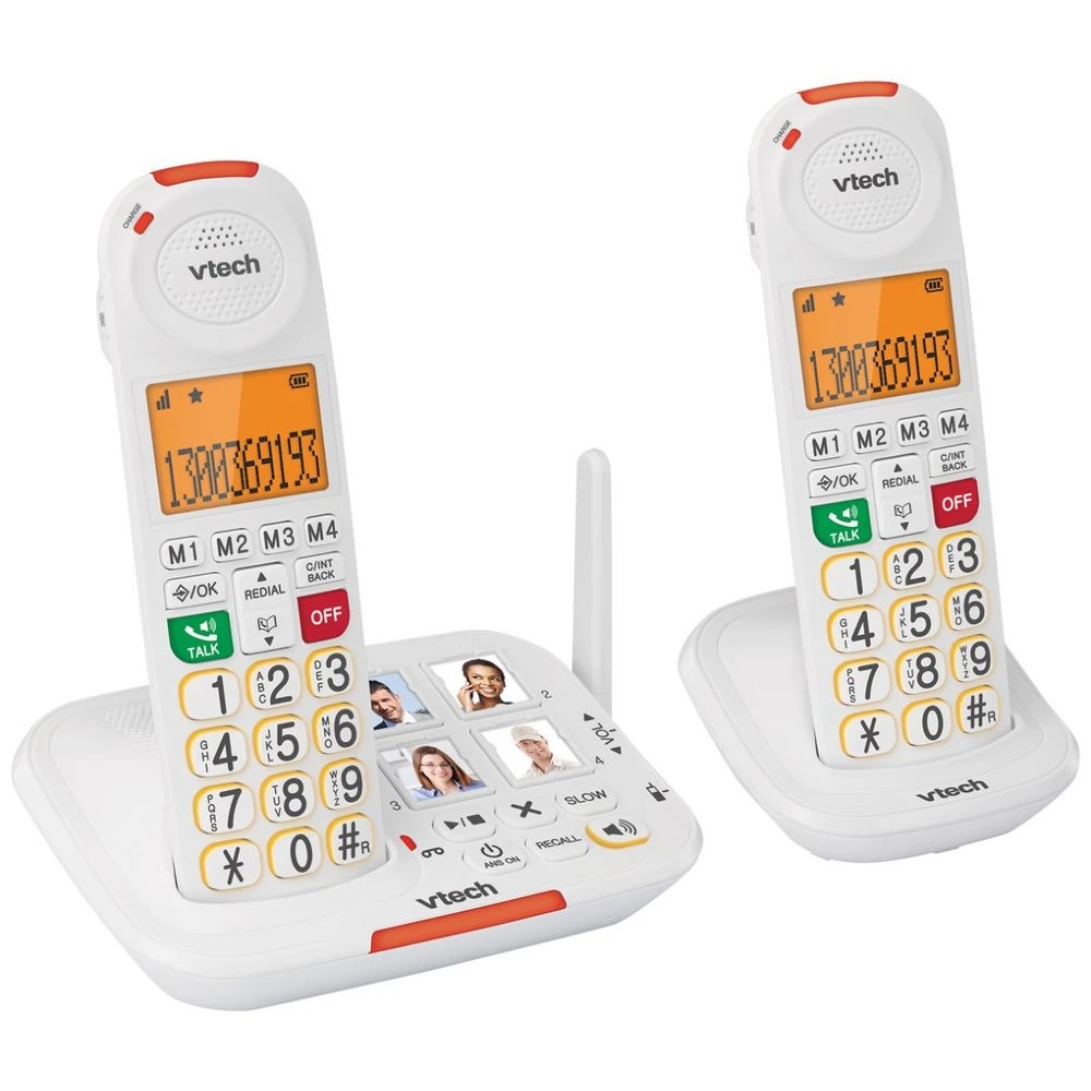 1 VTech Cordless Handset 25451W 2 Pack White, 1 of 1