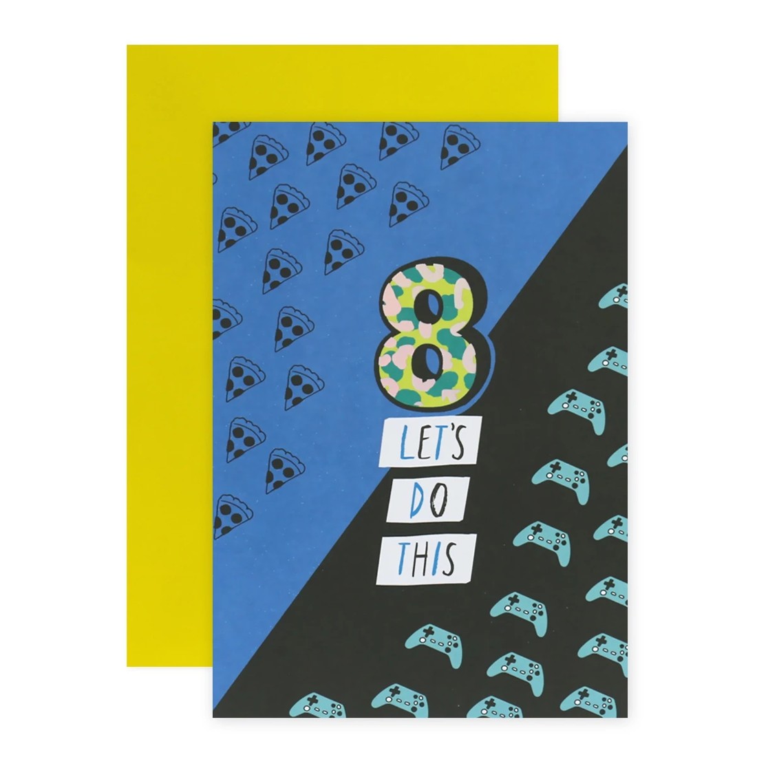 1 Connections from Hallmark 8th Birthday Card - Pizza & Video Games, 1 of 3