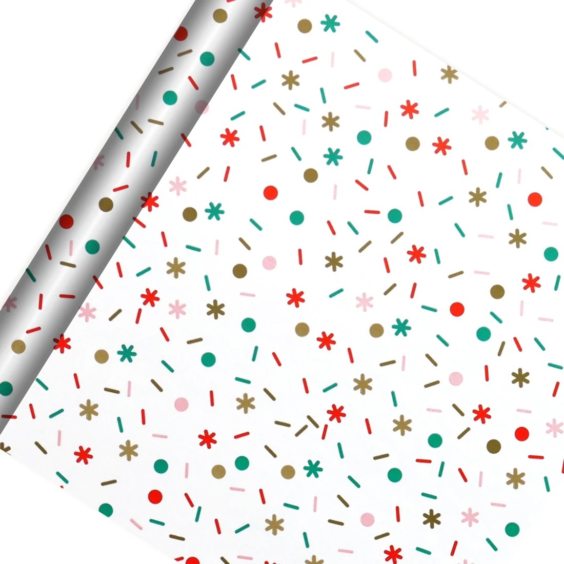 1 Hallmark Wrapping Paper Roll - Confetti & Stars, 1 of 3