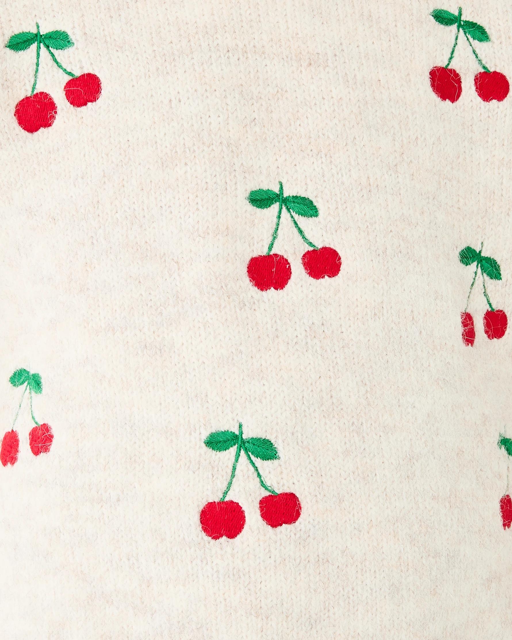 4 Embellished Jumper Bge Cherry, 4 of 6