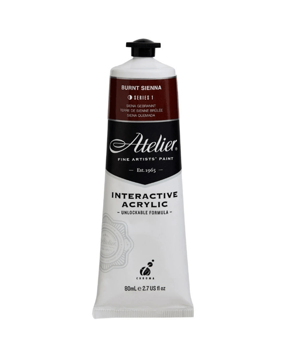 Atelier Interactive Artist Acrylic 80mL Burnt Sienna S1