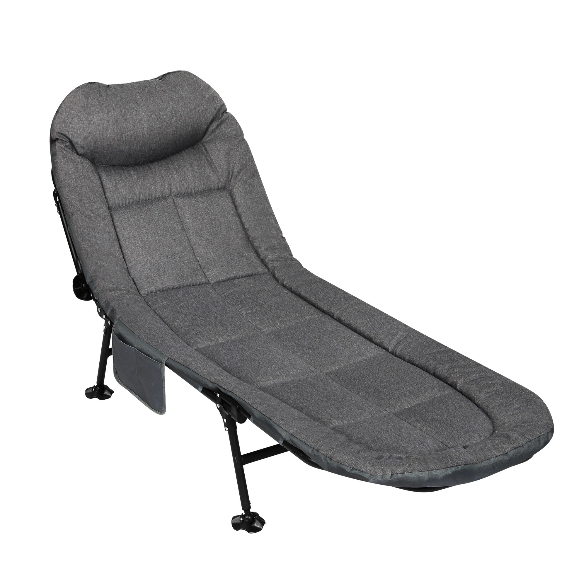 1 Levede Folding Bed Recliner - Grey, 1 of 9