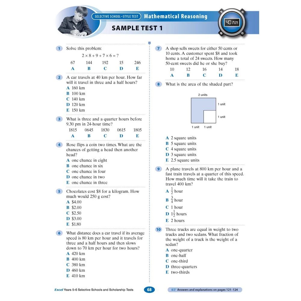 5 Excel Selective Schools & Scholarship Tests Years 5-6, 5 of 7