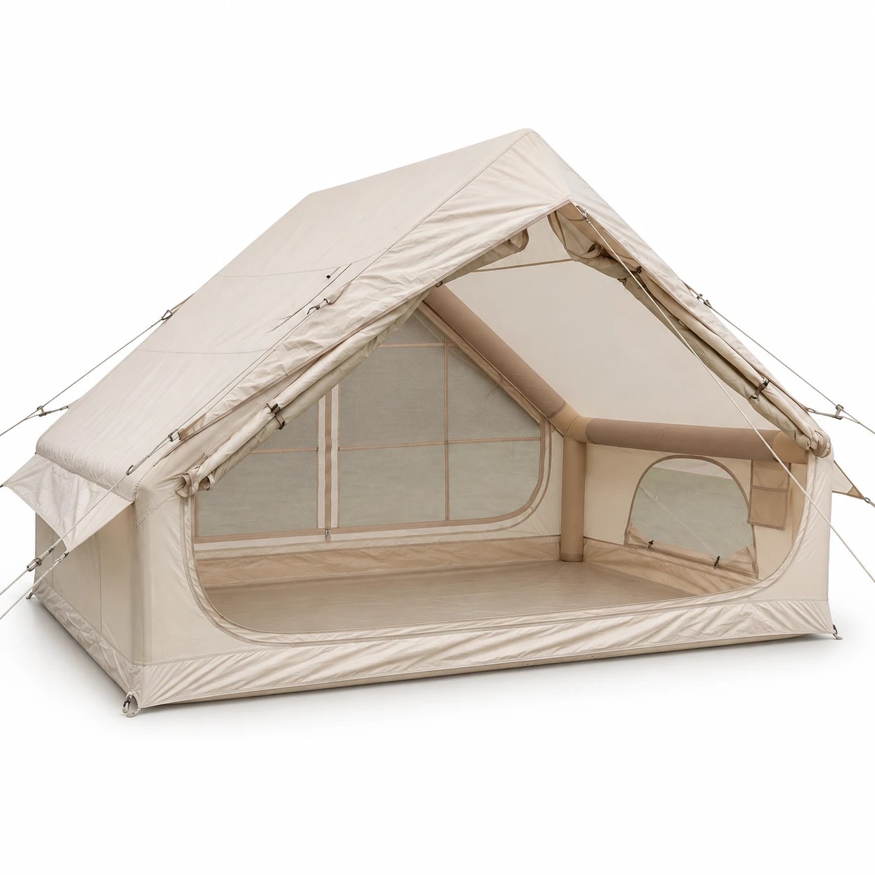 9 Weisshorn Inflatable A-Frame Camping Tent Large Outdoor Glamping - Beige, 9 of 10