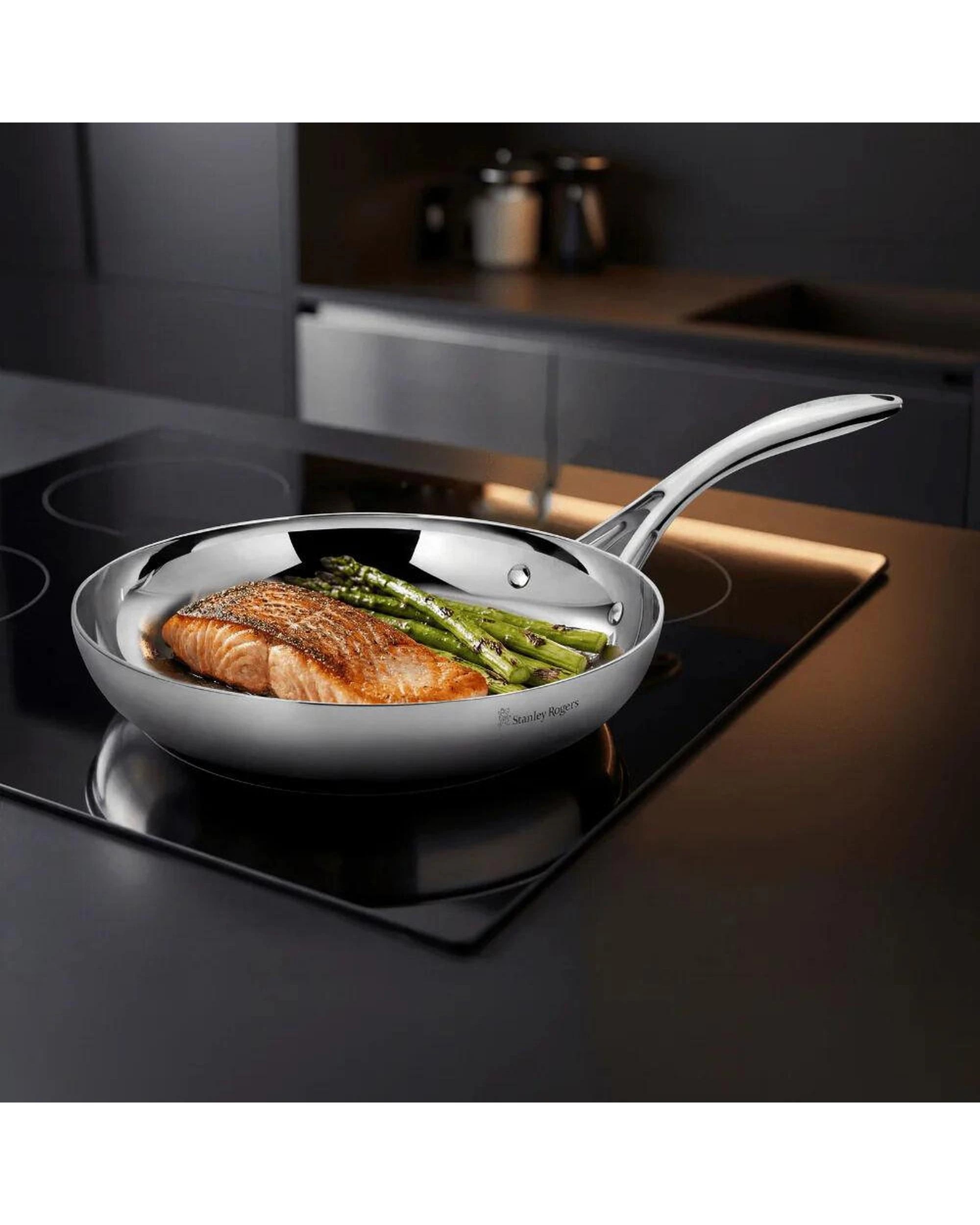 6 Stanley Rogers TryPly Helix Frypan 24cm Stainless Steel Suits Induction, 6 of 6