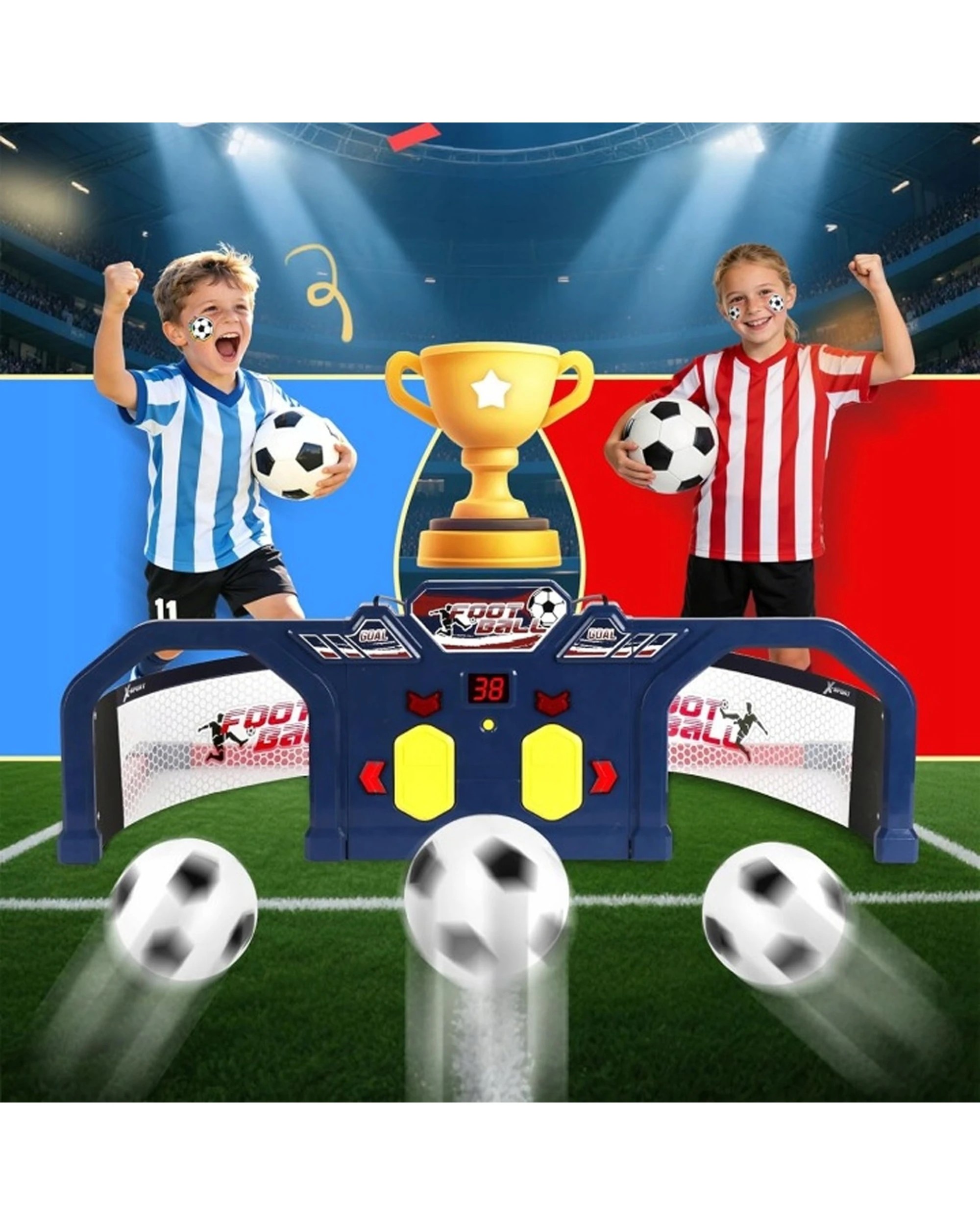 6 Go Play! SmartKick Soccer Arena Interactive Training System With LED Score - Multi, 6 of 7