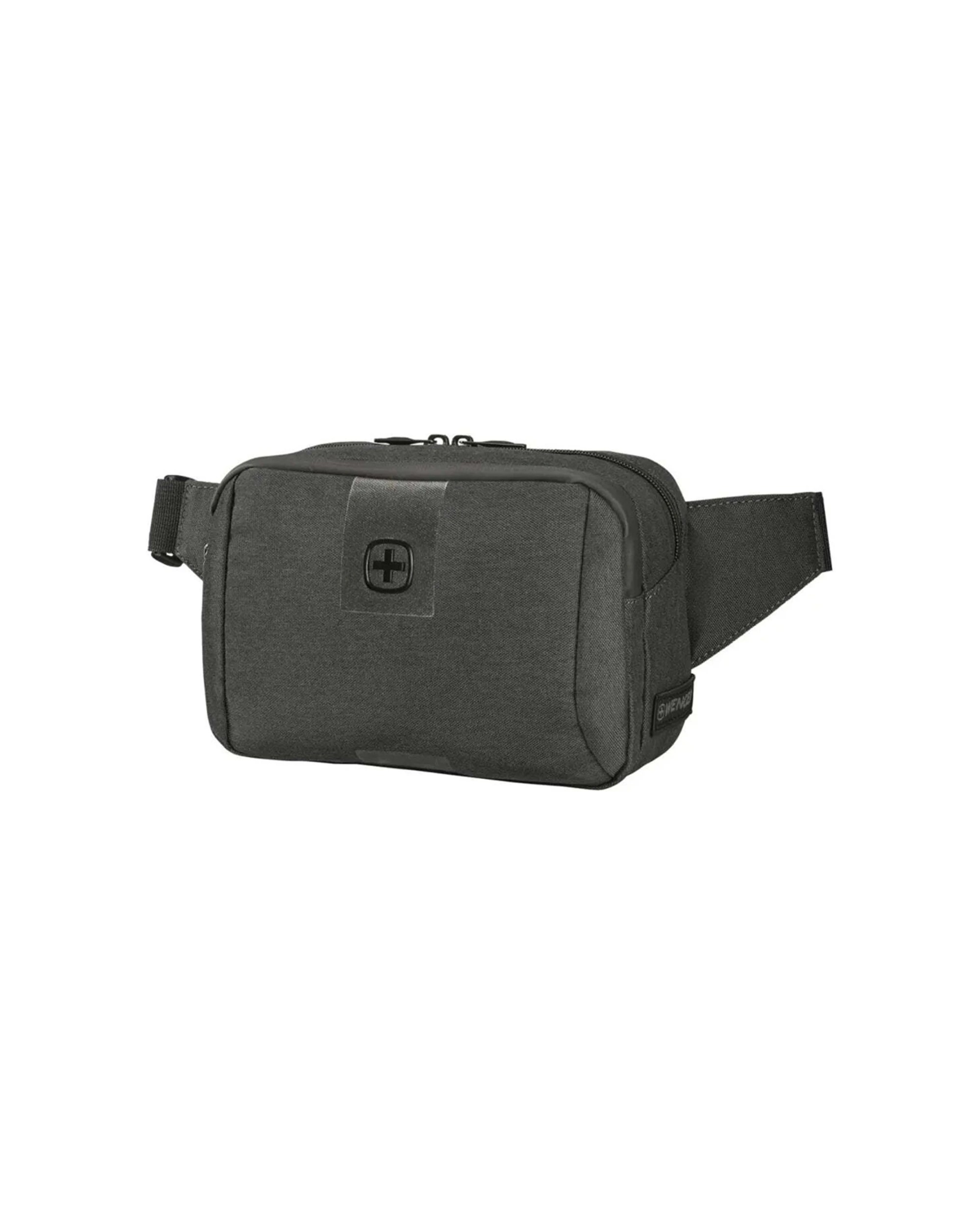 3 Wenger MX ECO Waistpack Recycled Fabric Antibacterial Lining - Grey, 3 of 4