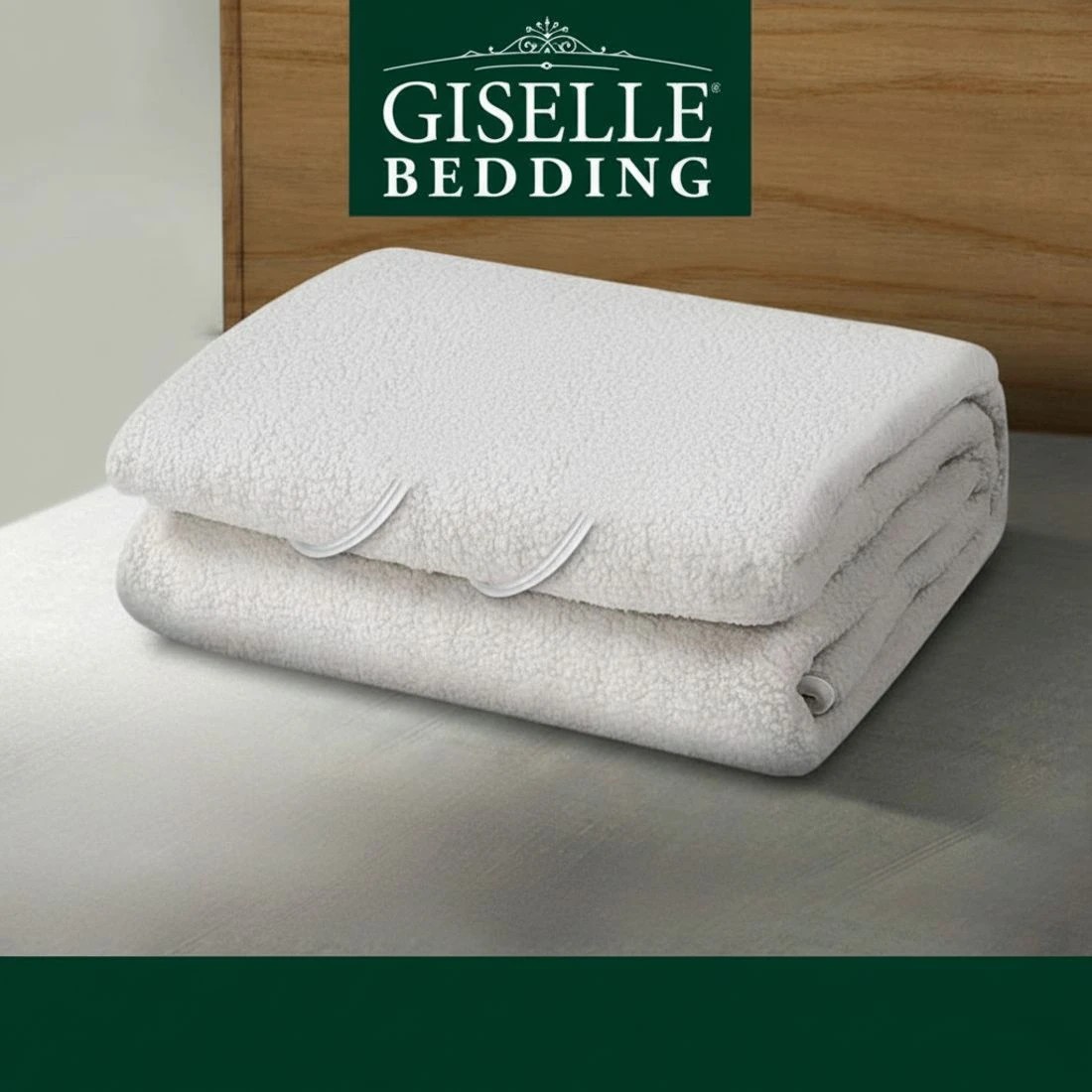7 Giselle Electric Blanket Fleecy Underlay King - White, 7 of 7