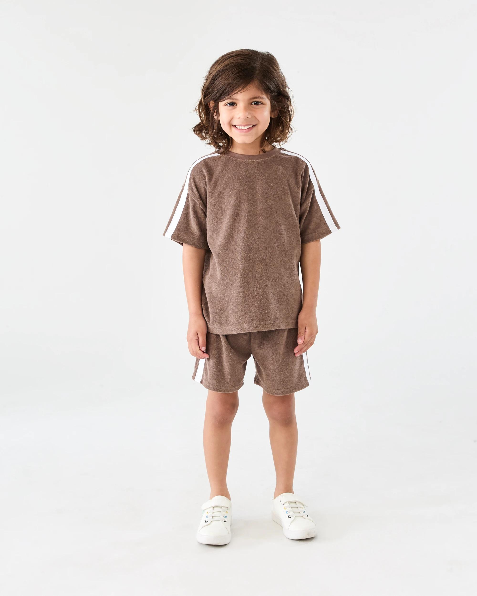 5 Terry Towelling T-shirt Mlky Brwn, 5 of 6