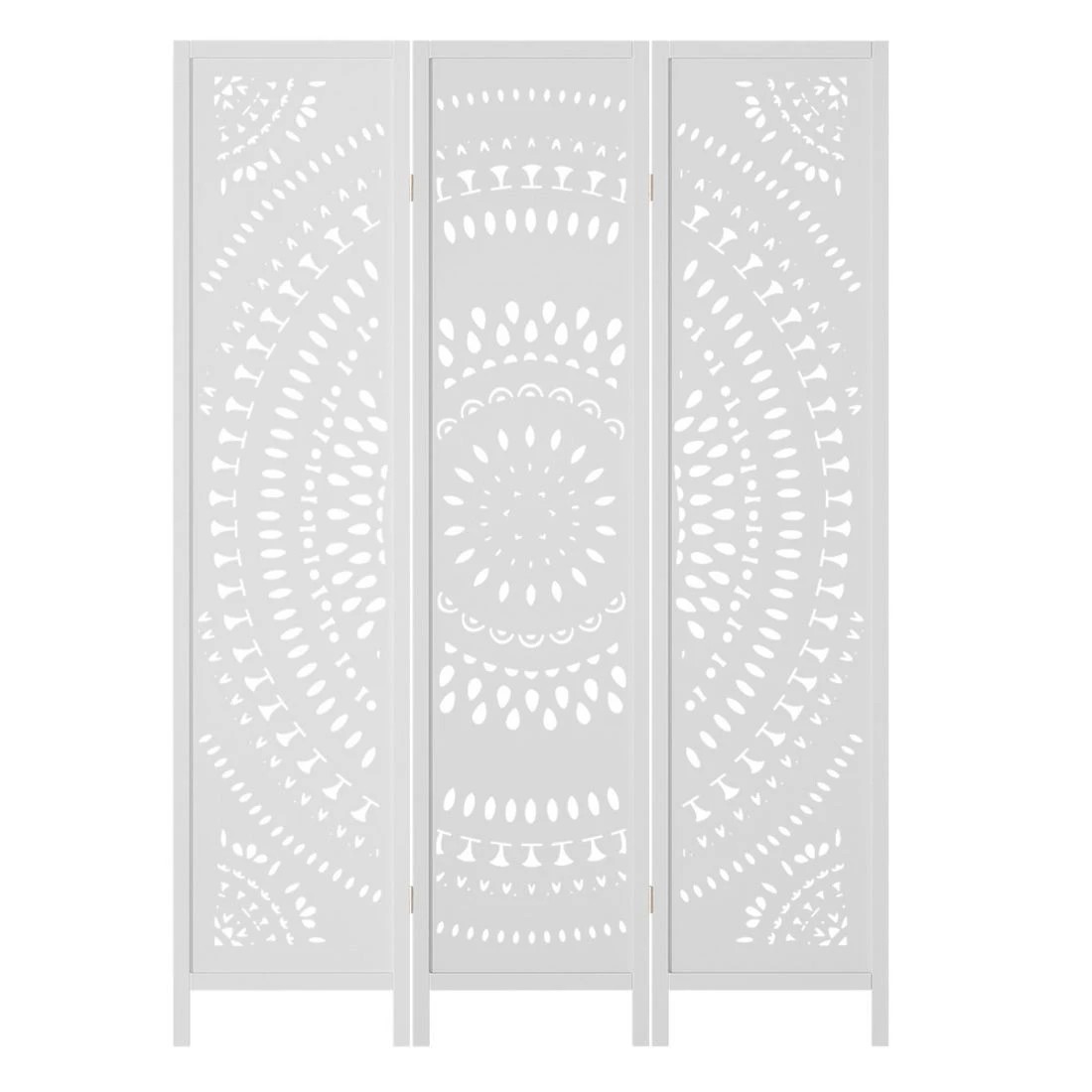 3 Artiss 3 Panel Room Divider Screen 132x170cm Circle - White, 3 of 7