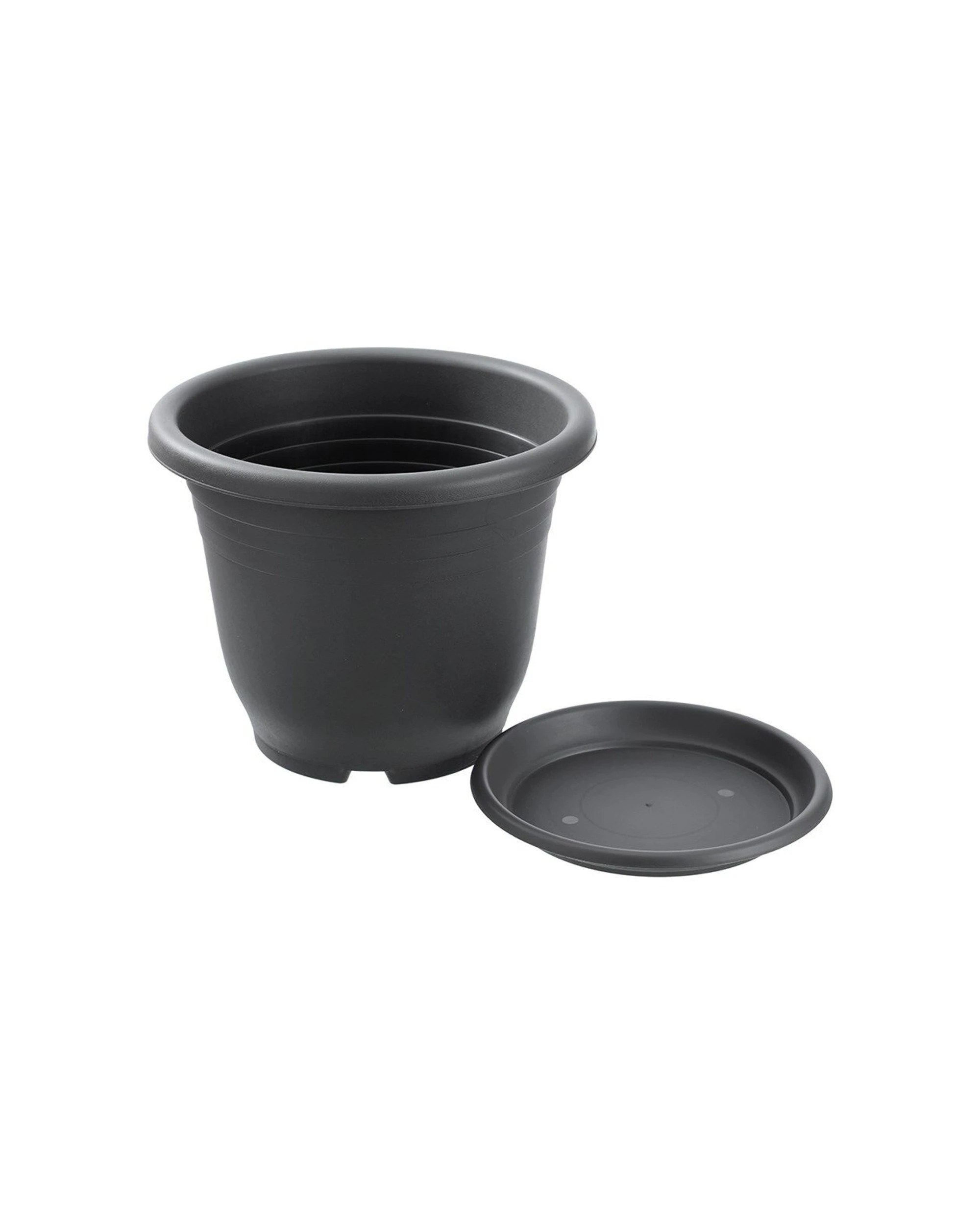 6 Boxsweden Classic Plastic Planter Pot With Saucer Durable 46cm - Multi, 6 of 7