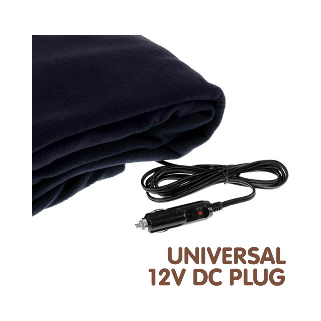 3 Laura Hill Heated Electric Car Blanket 150x110cm 12v - Blue
 - Single Bed, 3 of 5