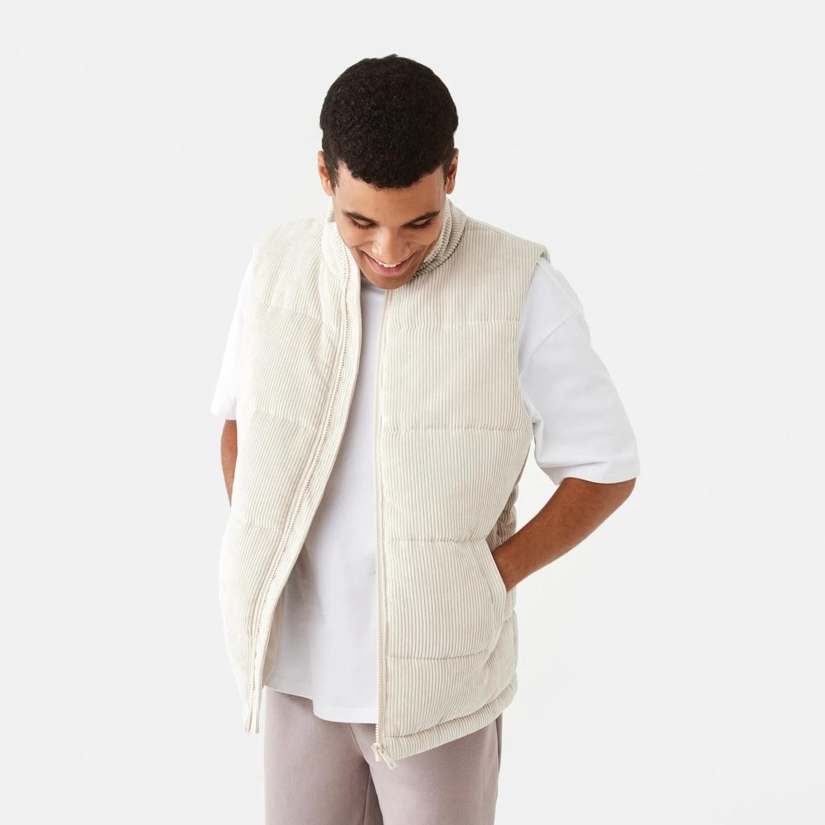 2 Corduroy Puffer Vest Bge Ntrl, 2 of 9