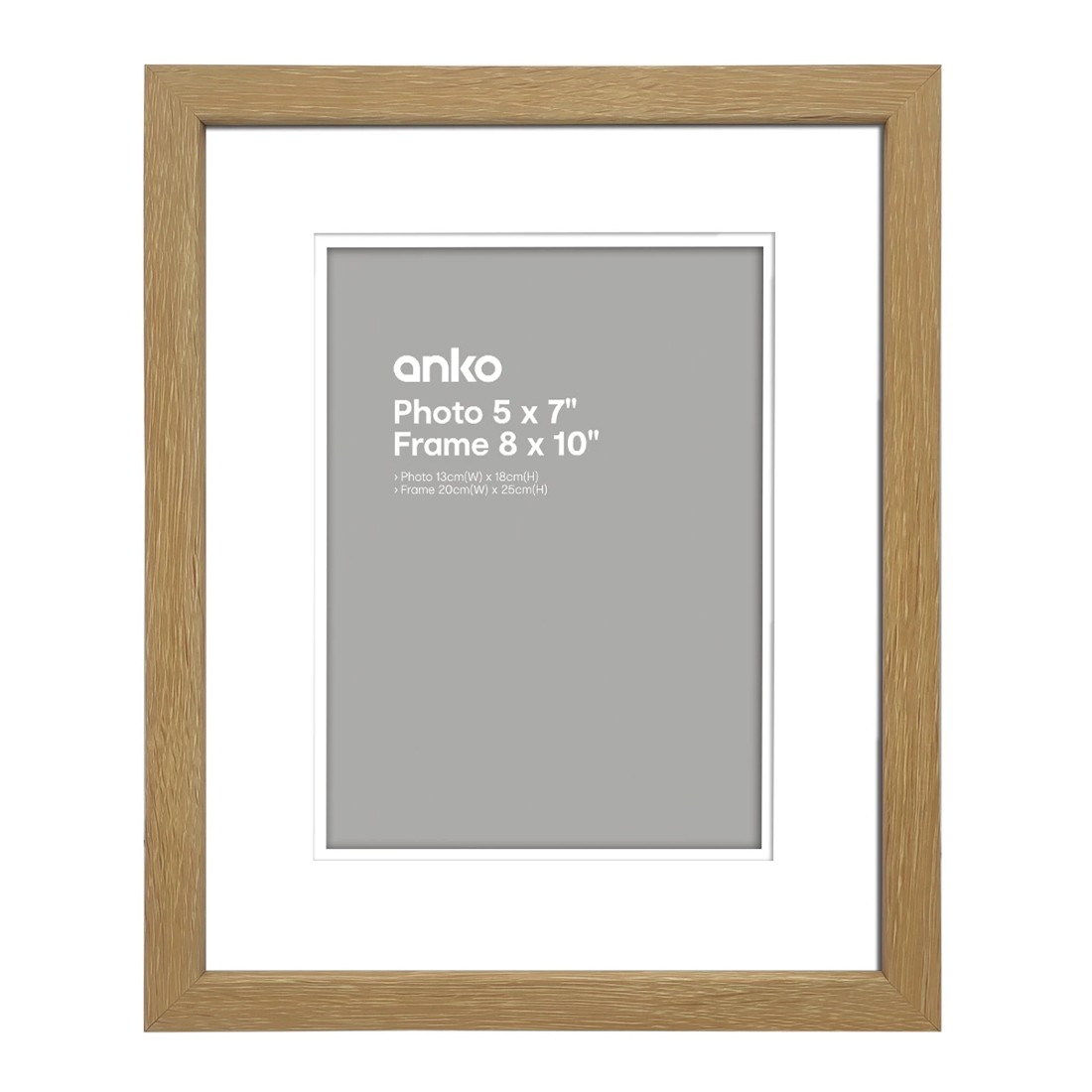 1 Photo Frame - 5in. x 7in. (13cm x 18cm), Oak, 1 of 1