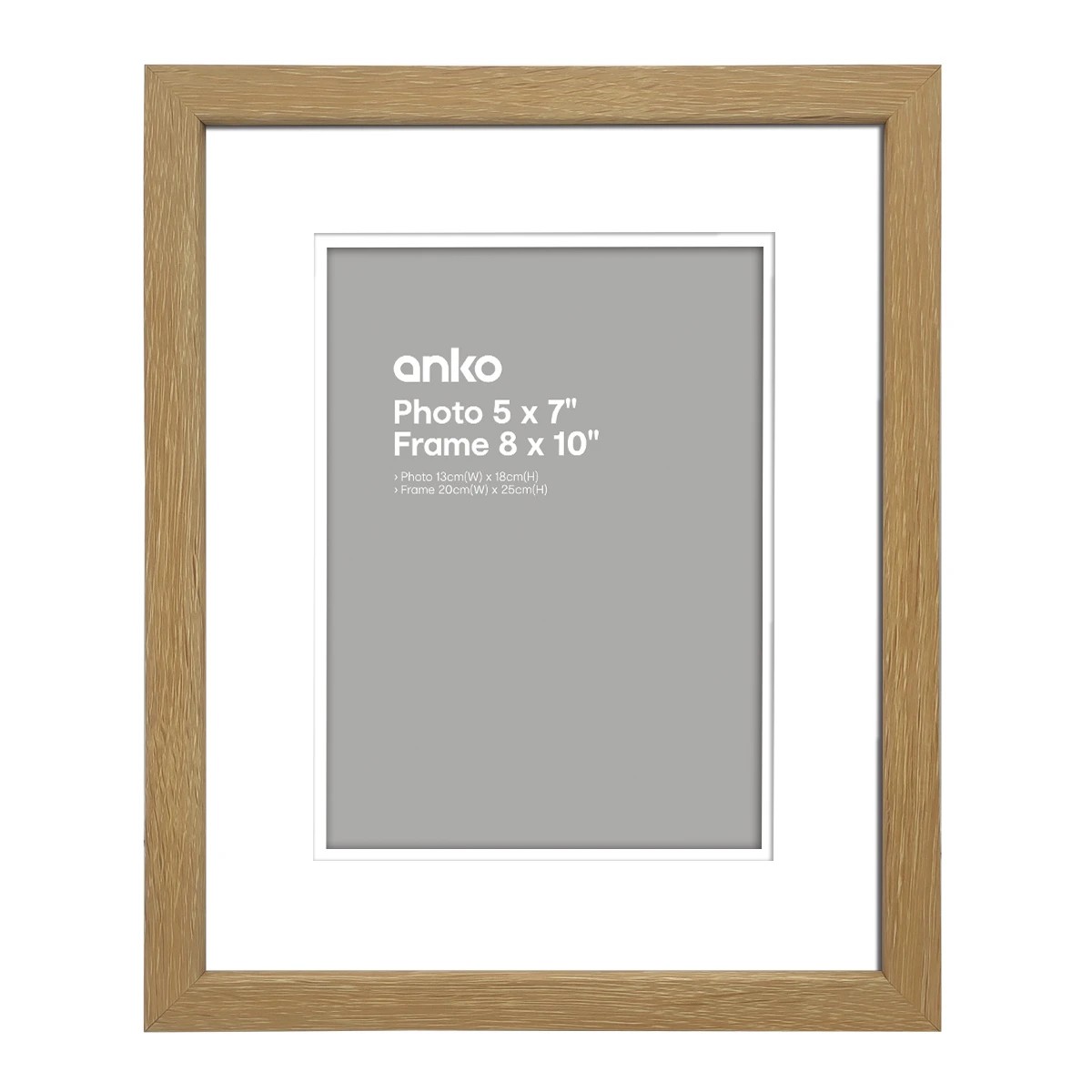 1 Photo Frame - 5in. x 7in. (13cm x 18cm), Oak, 1 of 1