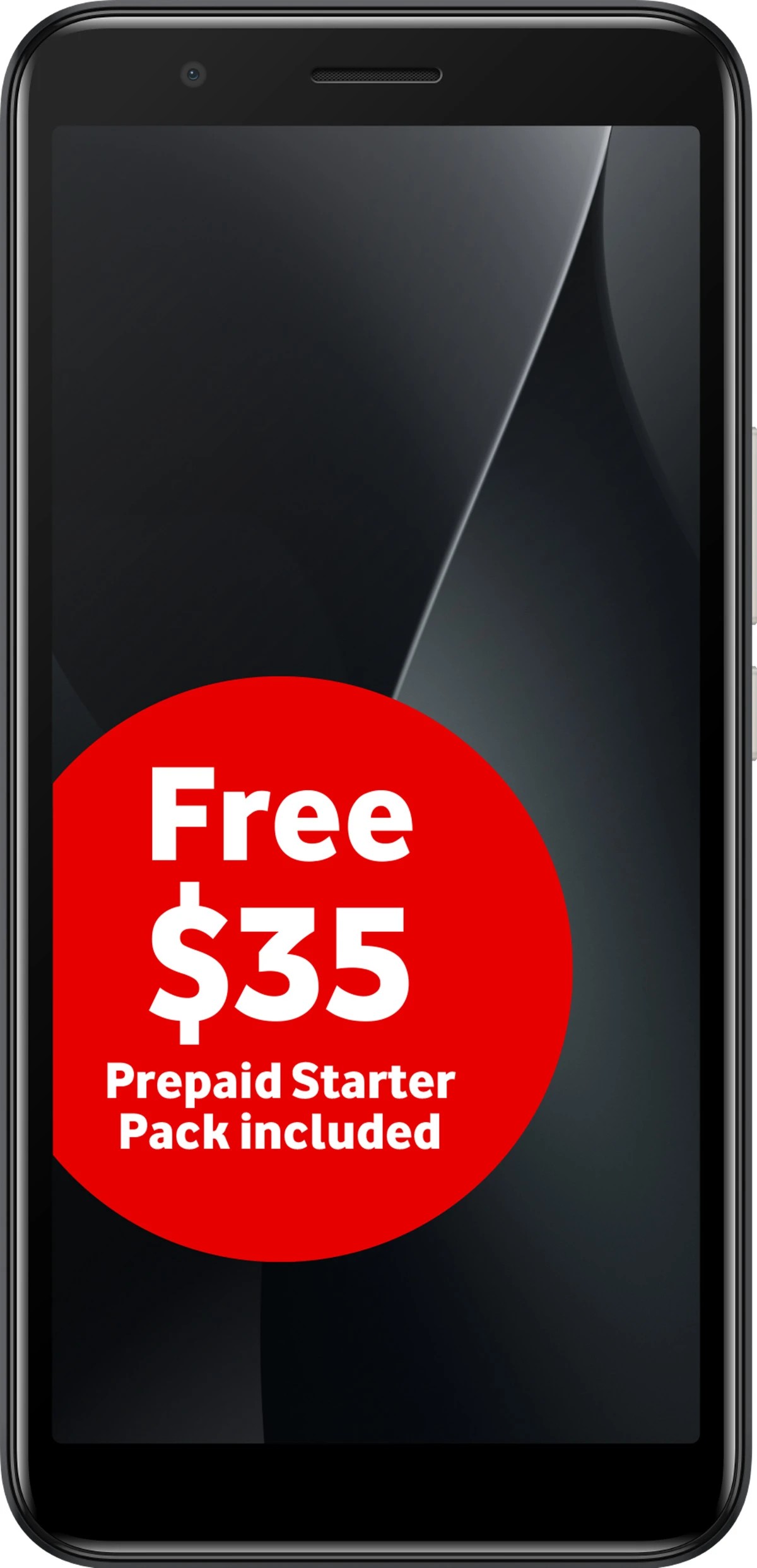 1 Vodafone V Lite 3 4G Smartphone - Black, 1 of 7