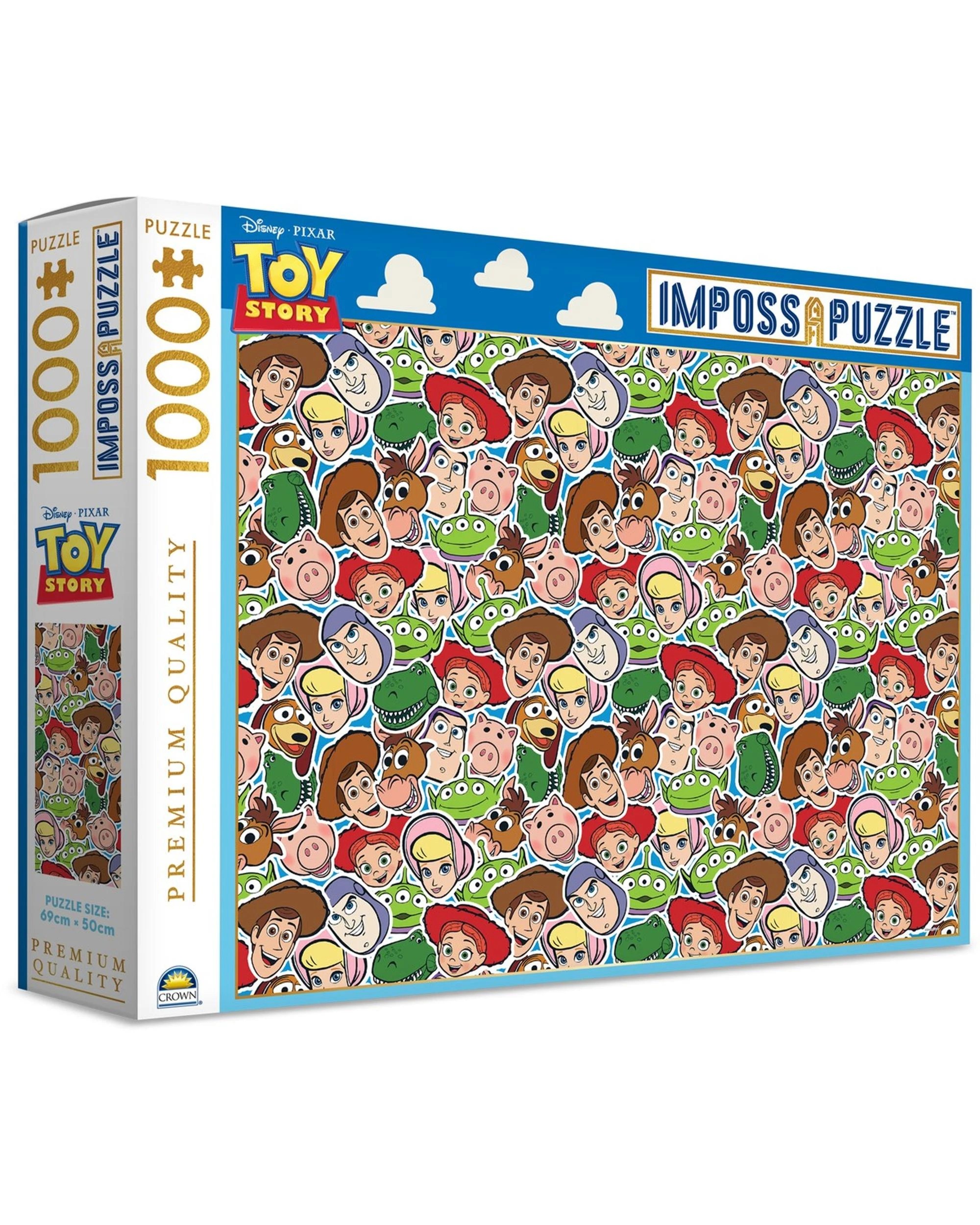 1 Crown ImpossApuzzle Disney Pixar Toy Story 1000 Piece Jigsaw Puzzle, 1 of 4