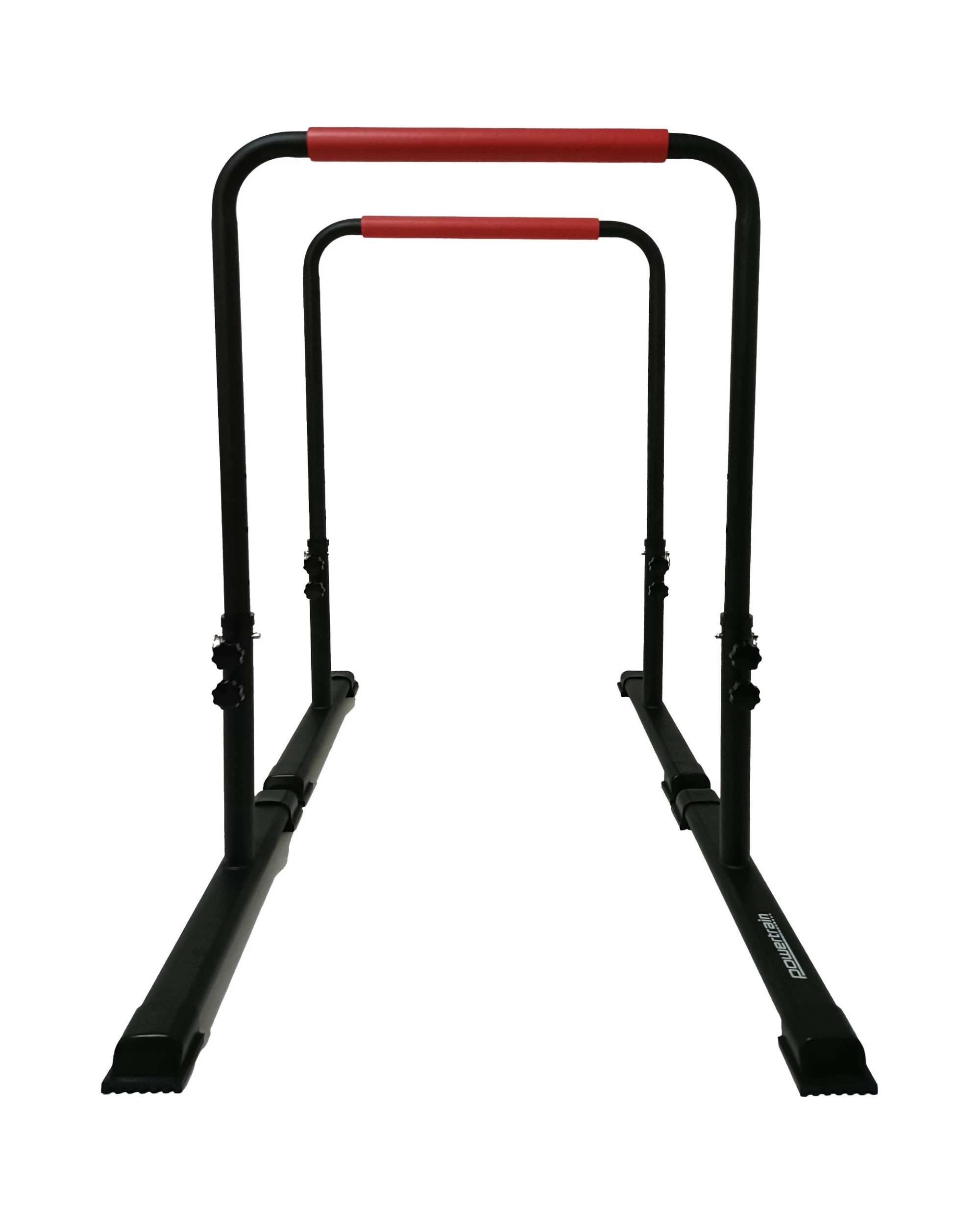 3 Powertrain Height-Adjustable Dip Bars Pair Load Capacity 200kg Separated Type - Black, 3 of 8