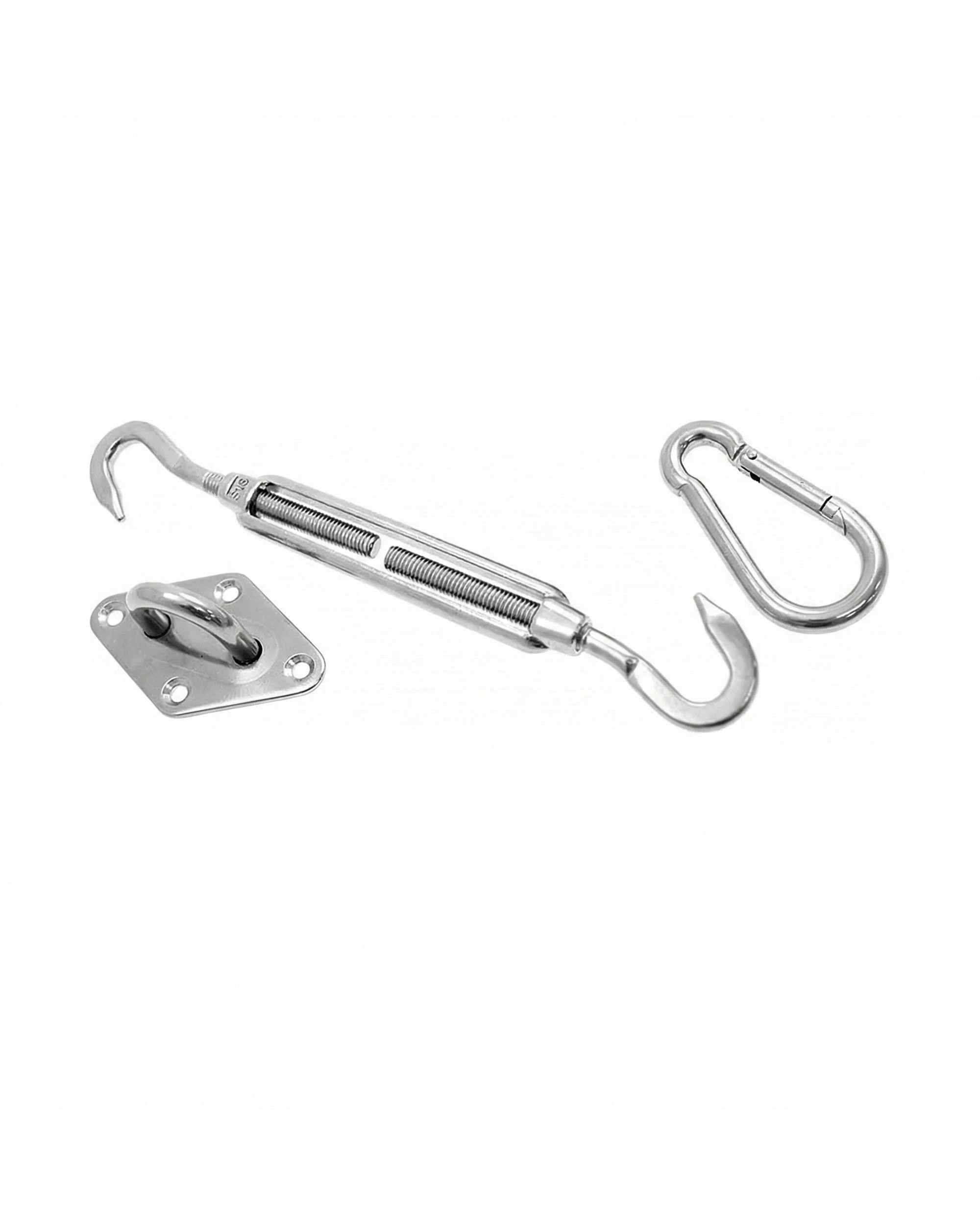 5 Wallaroo 2.5 x 2.5M Outdoor Sun Shade Sail Canopy Square - Grey, 5 of 6