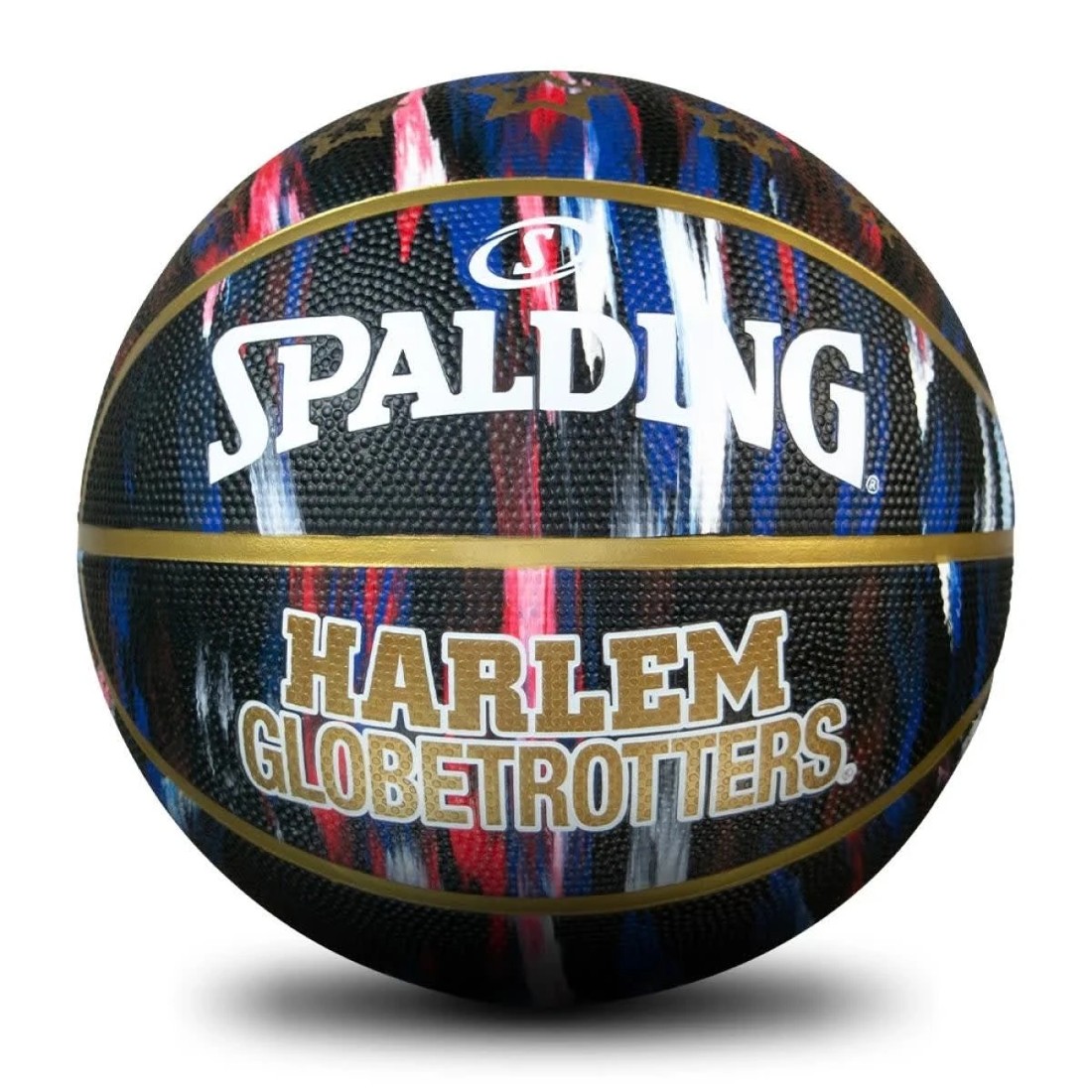 2 Spalding Harlem Globetrotters Marble Series Basketball - Size 7, 2 of 3