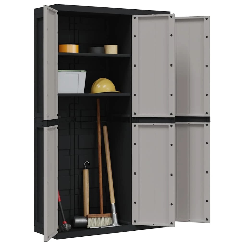 4 vidaXL outdoor storage cabinet Ample Storage - Grey, 4 of 10