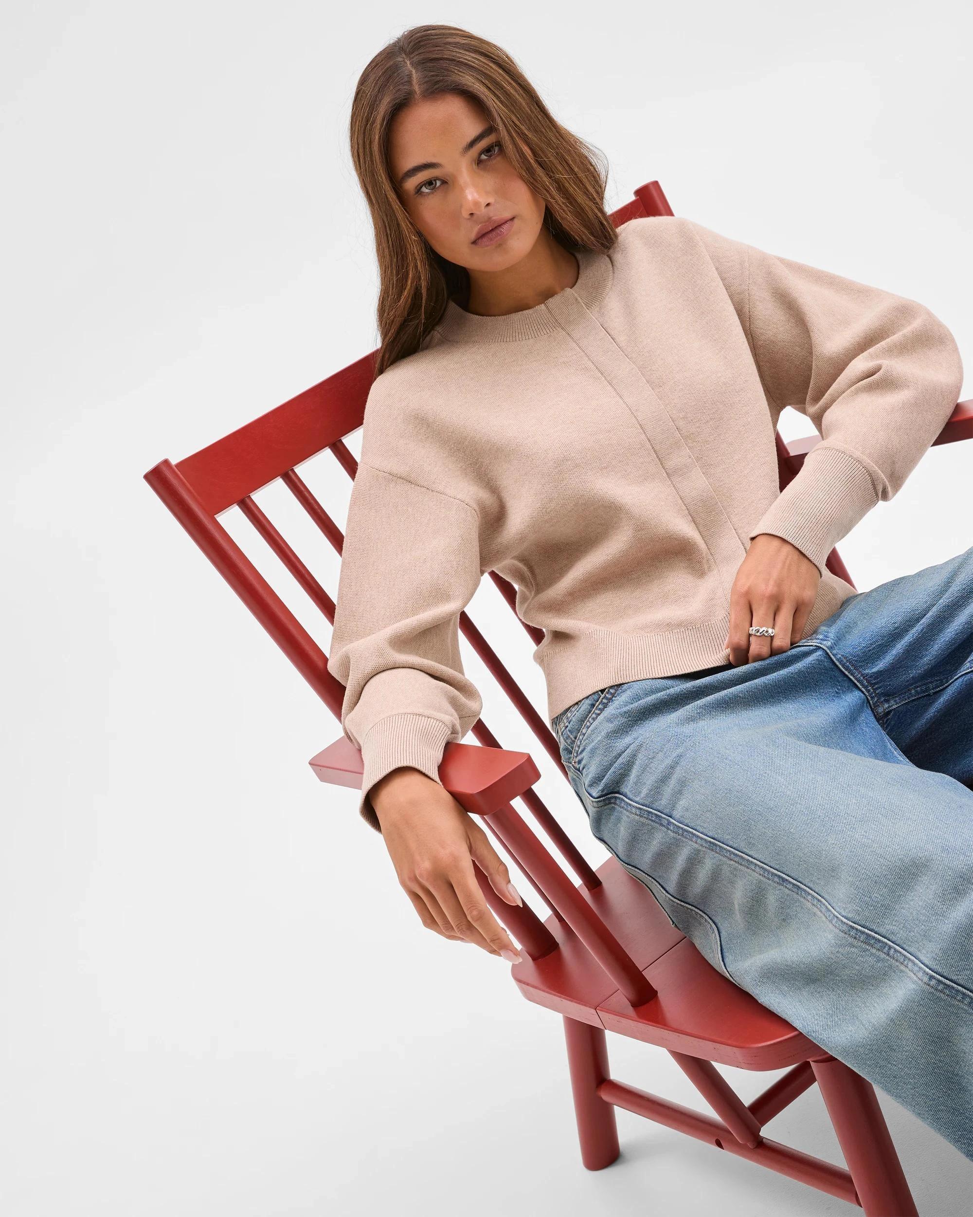 5 Lily Loves Long Cocoon Sleeve Cardigan PINE NUT, 5 of 6