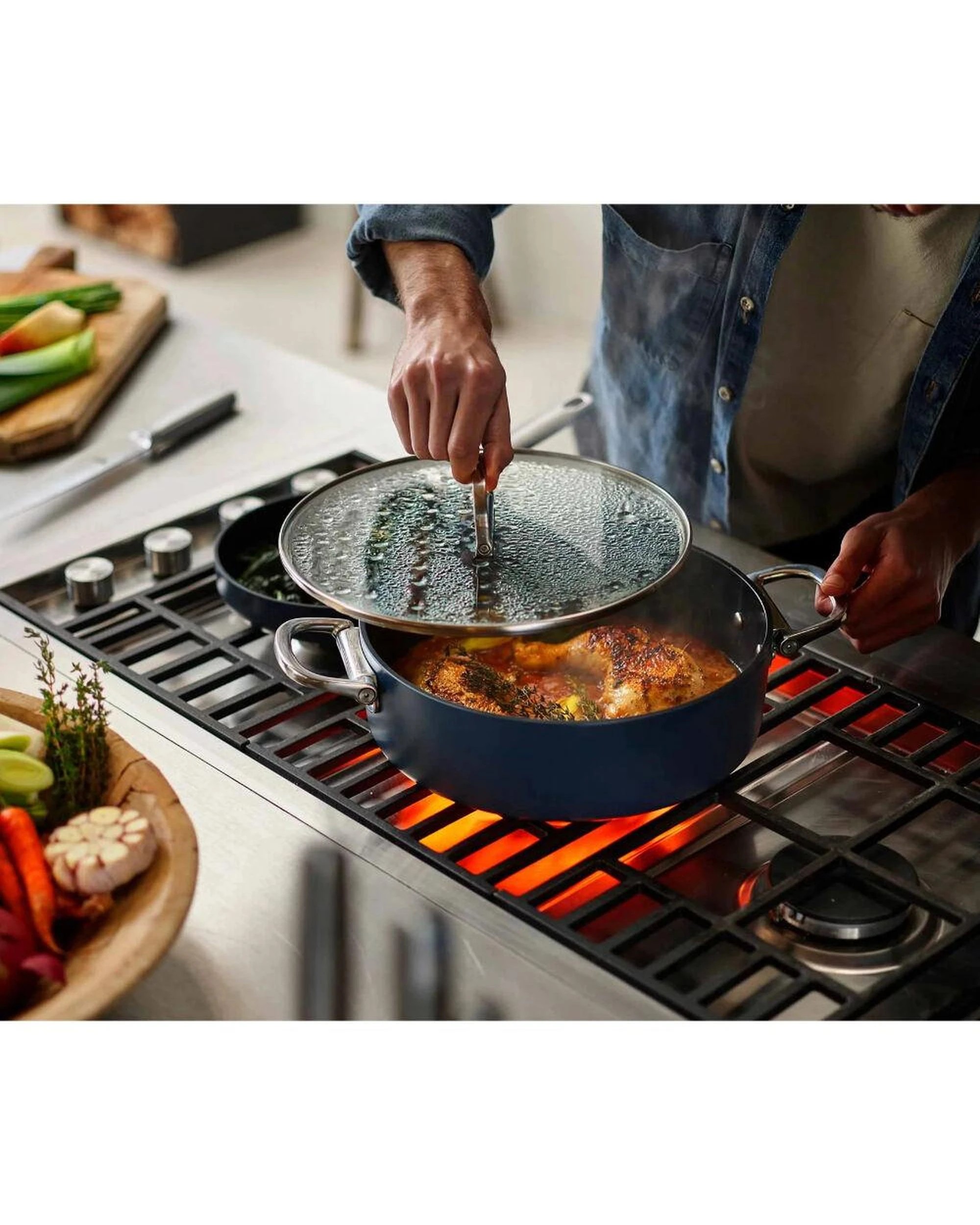 3 Joseph Joseph Space Non Stick Shallow Casserole Pan & Lid 28cm  5qt, 3 of 3