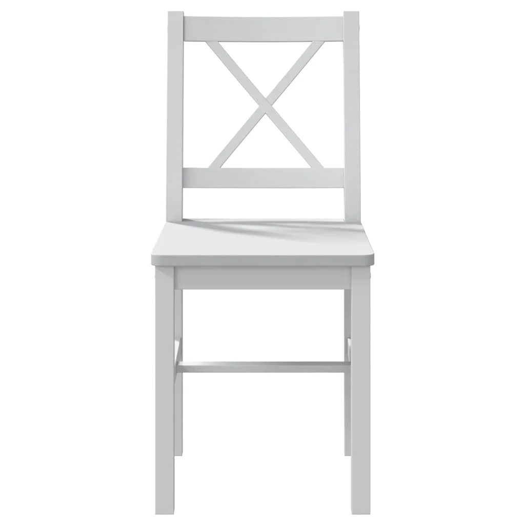6 Vidaxl 5 Piece Dining Set - White, 6 of 10
