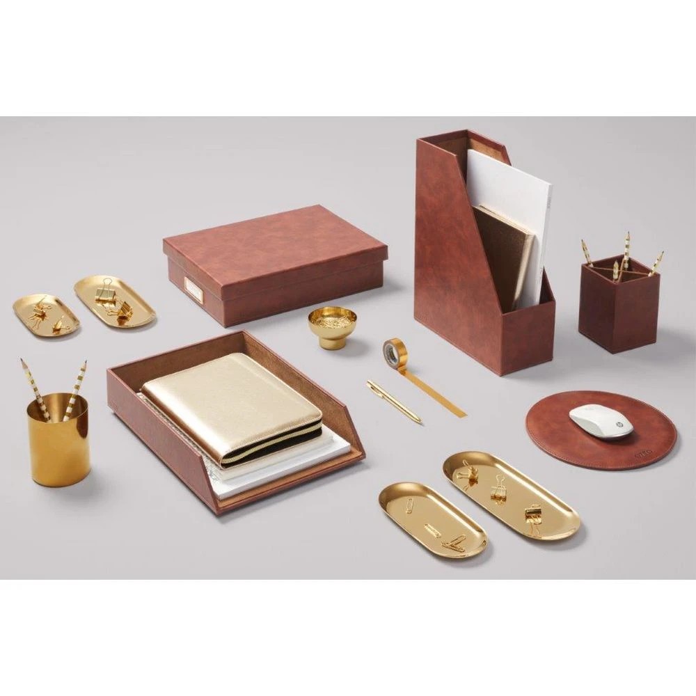 6 Otto Gold A4 Box Tan, 6 of 6